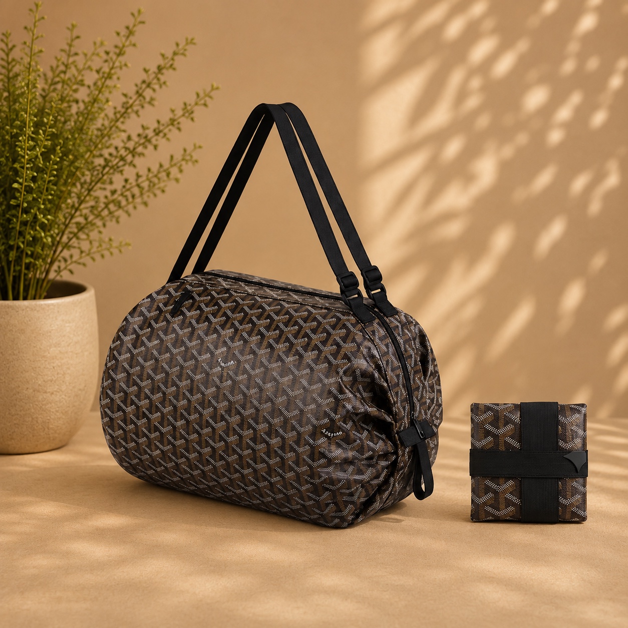 Travel Shopping Bag (With Zip)