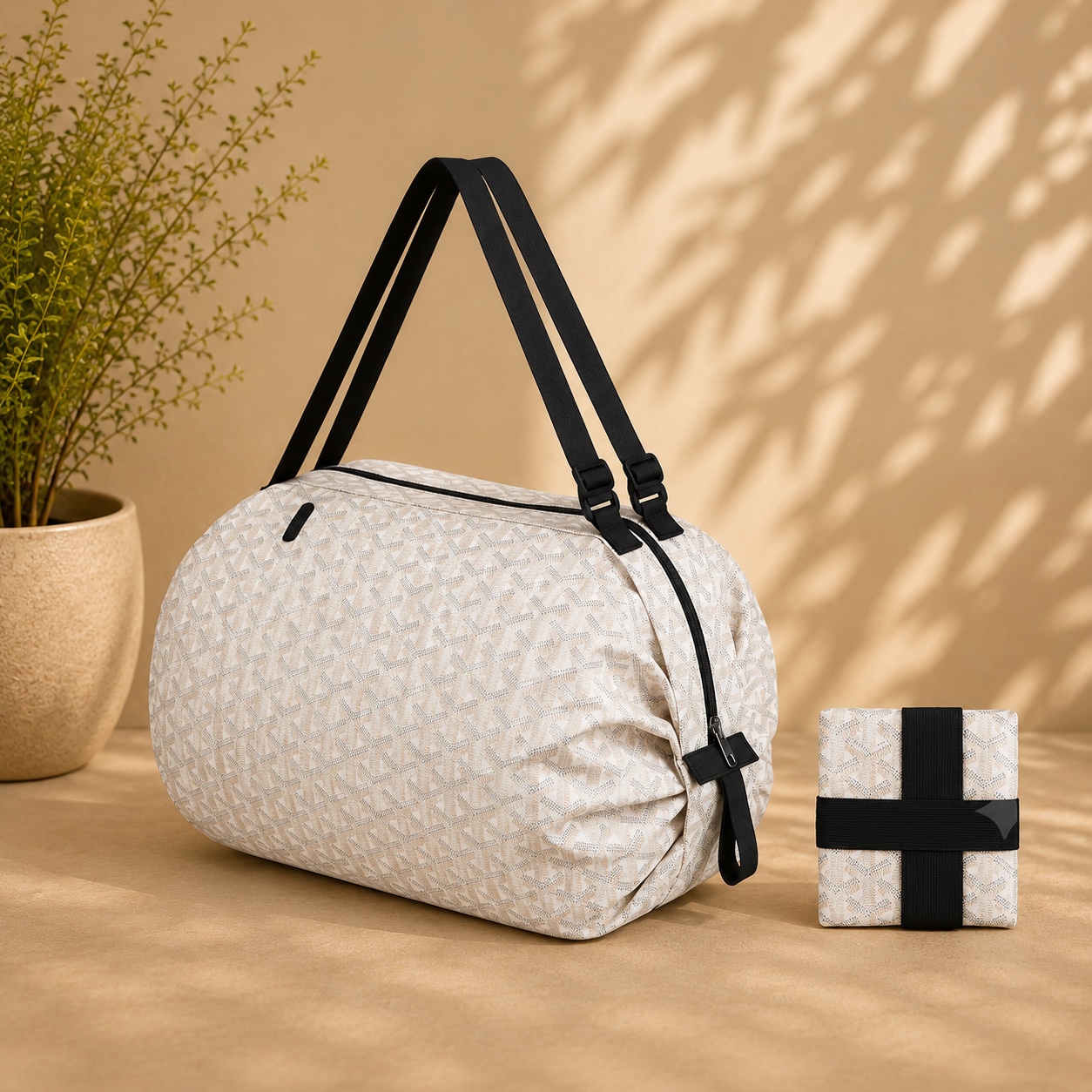 Travel Shopping Bag (With Zip)