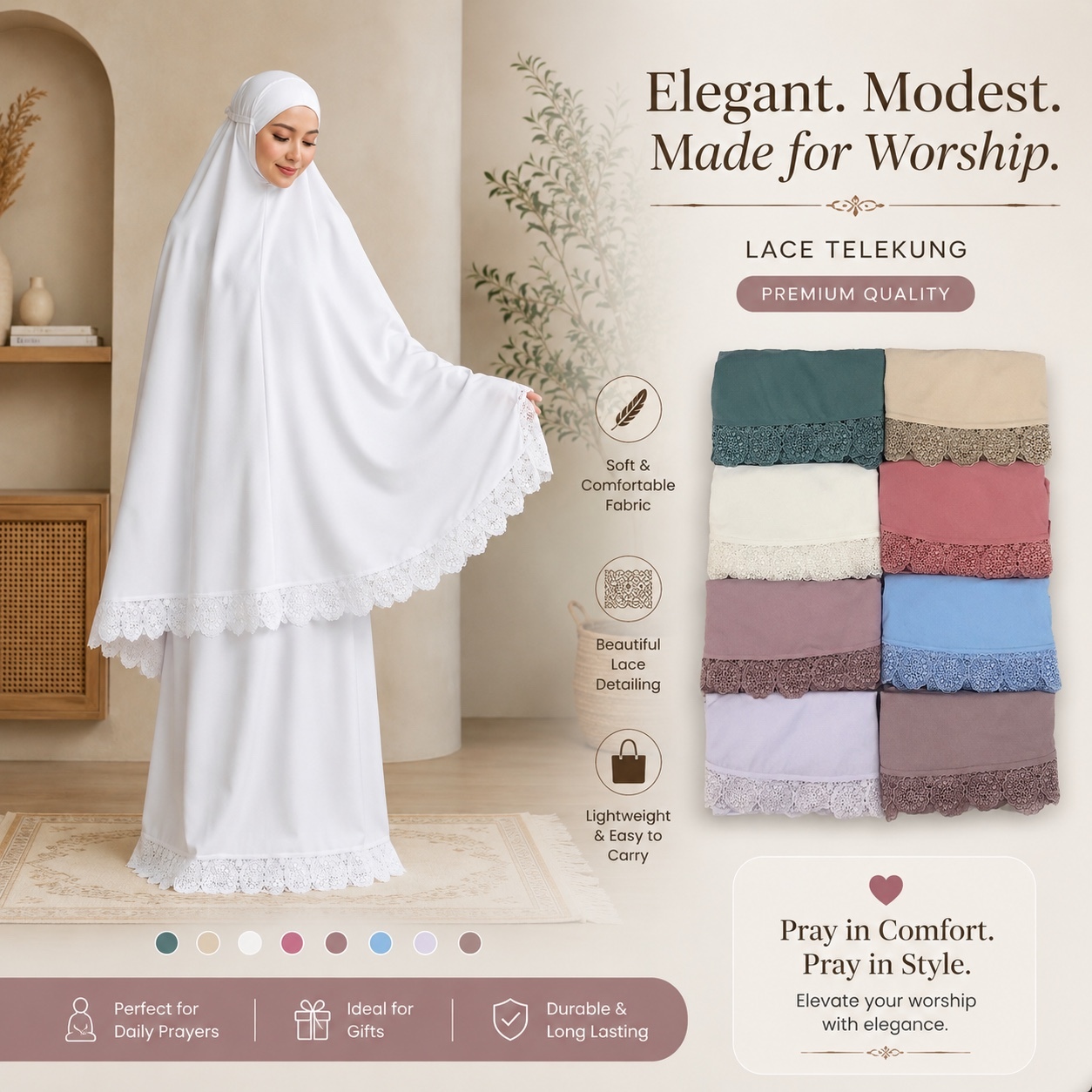 Telekung Cotton