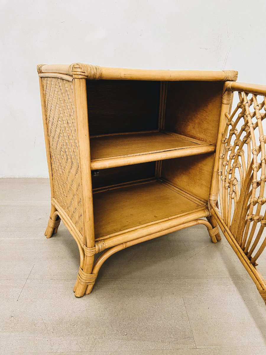 Shena Rattan Side Table