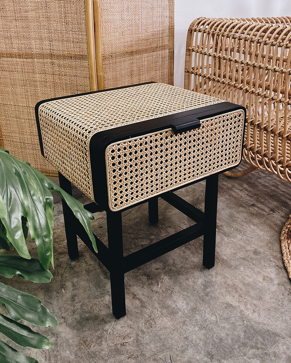 Tati Rattan Side Table