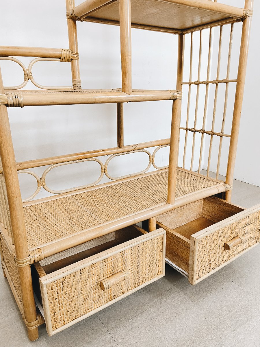 Meadow Rattan Multi Rack
