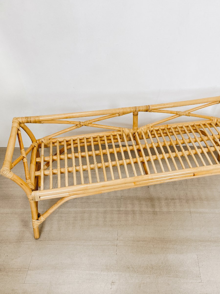 Carlita Rattan Bench