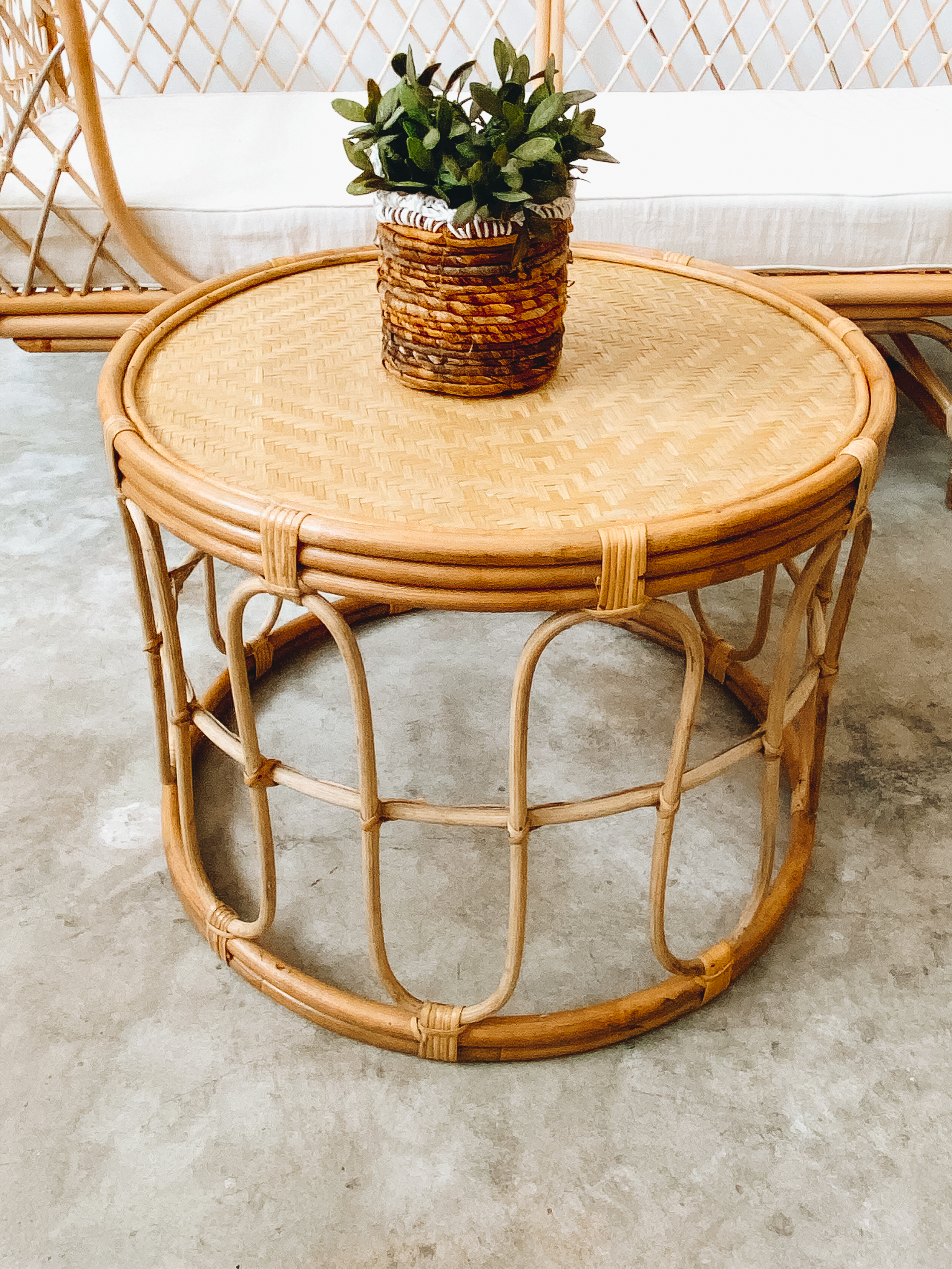 Afny Rattan Coffee Table