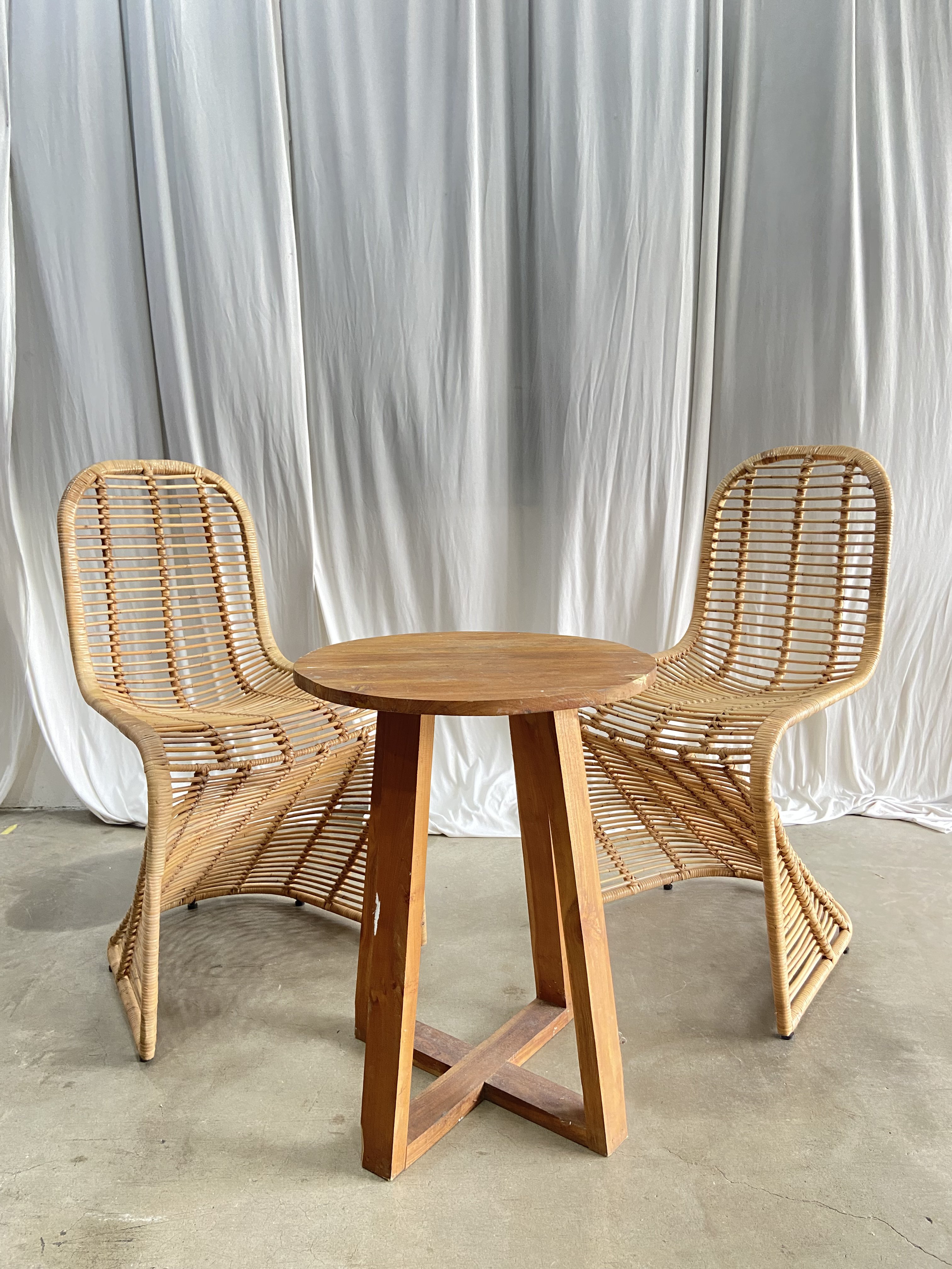 [RENT]Set Chair Rattan C