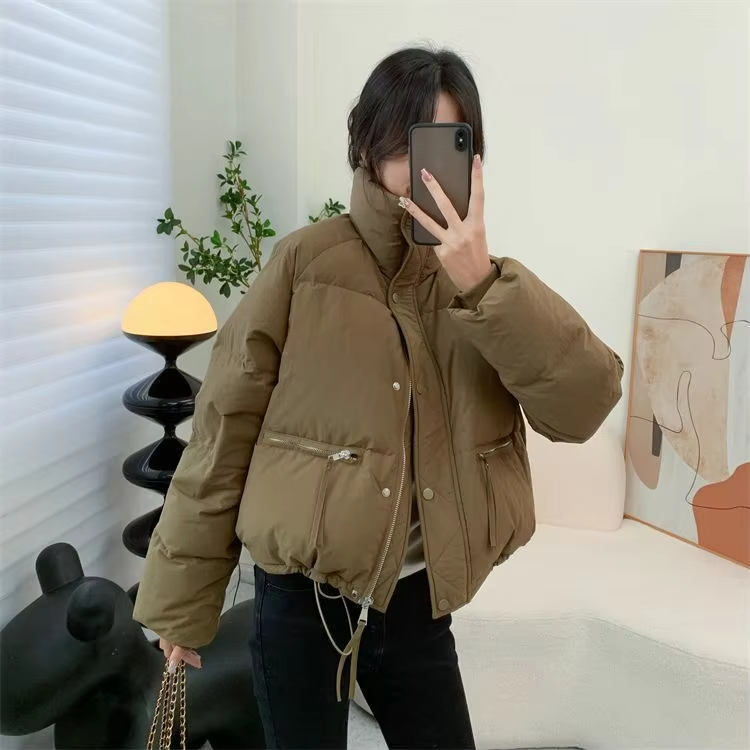 Japanese Cute loose Cotton Coat Women's Winter New Thickened Cotton Coat Ins Winter Bubble Coat Women