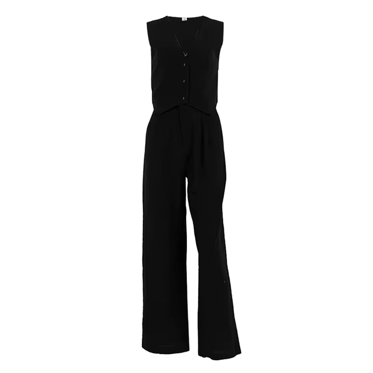 Clothing Manufacturers Ladies Suits 2 Pieces Casual Streetwear Summer Women's Co Ord Sets Two Piece Pants And Vest Top Set Women