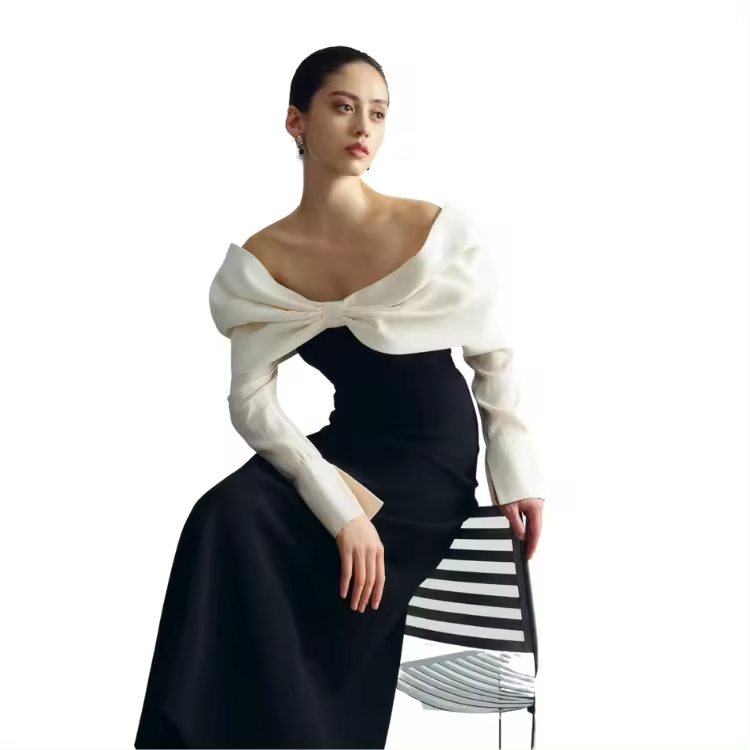 Unique Design Women's Blouses With Black Long Skirt High-quality Fabric Women Clothing