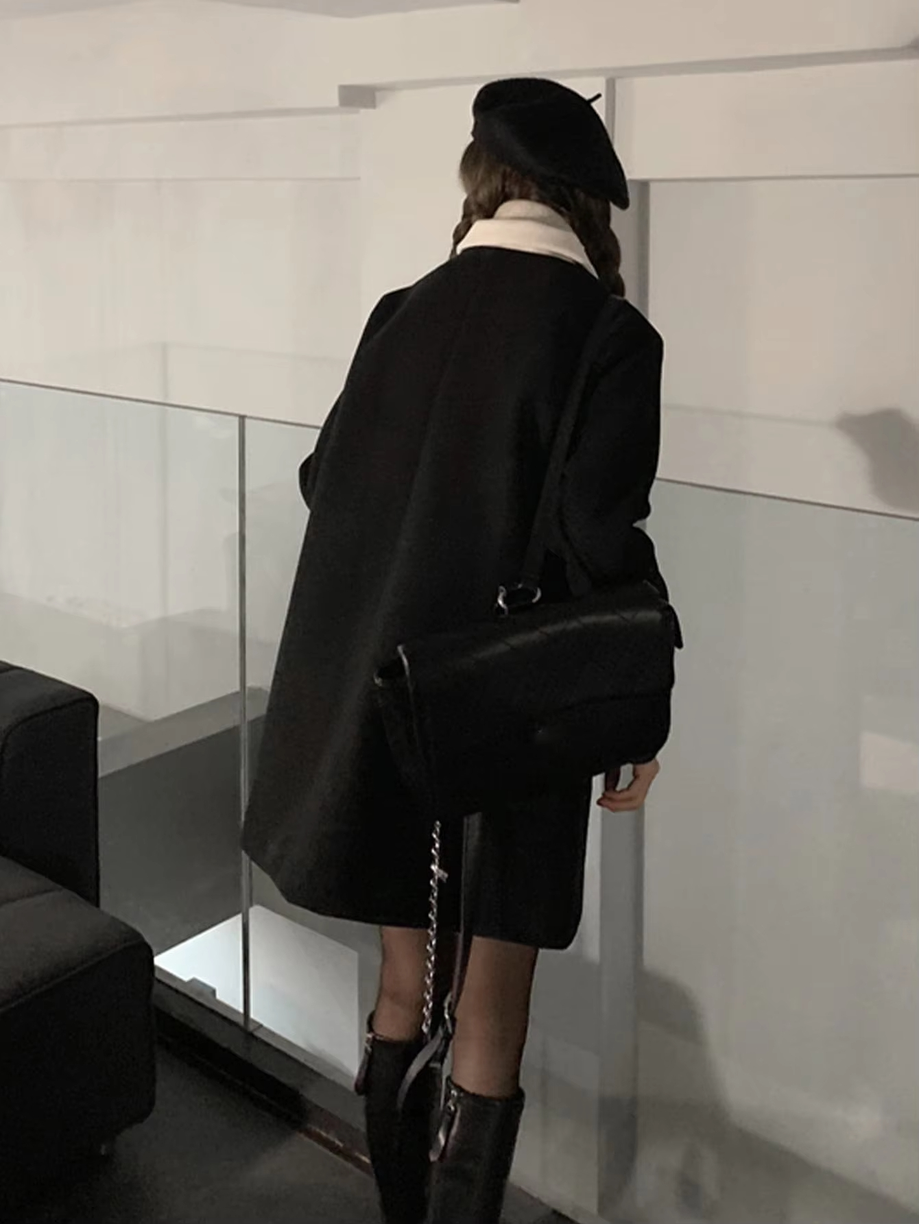 Women'S Long Sleeve Winter Bow Design Blazers Ladies Women Fashion Harajuku Flap Overcoat