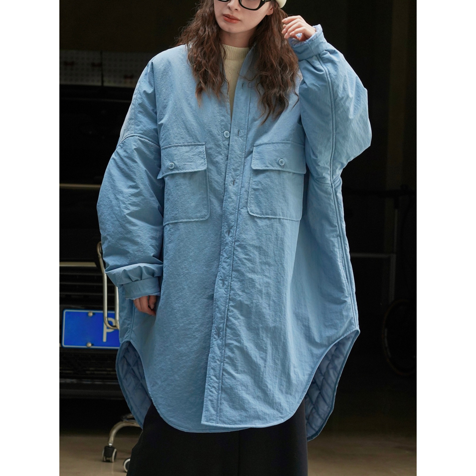Women's Winter Cotton Jacket New Japanese Street Style Oversized Loose Fit Warm Breathable Single Button Sustainable Design