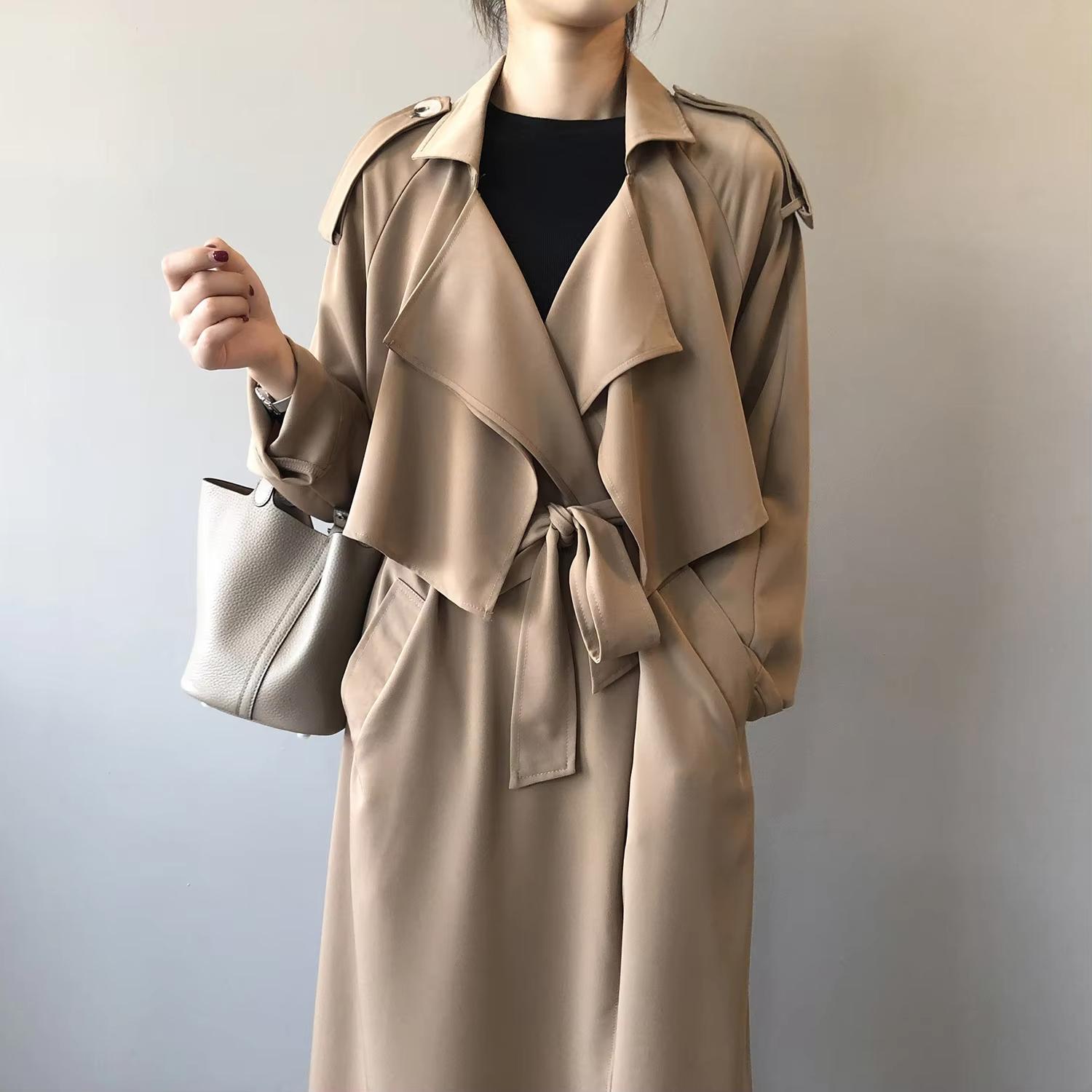 New Fashion High Quality Autumn Winter Korean And Japan Style Woman Trench Long Coats Women For Office Lady