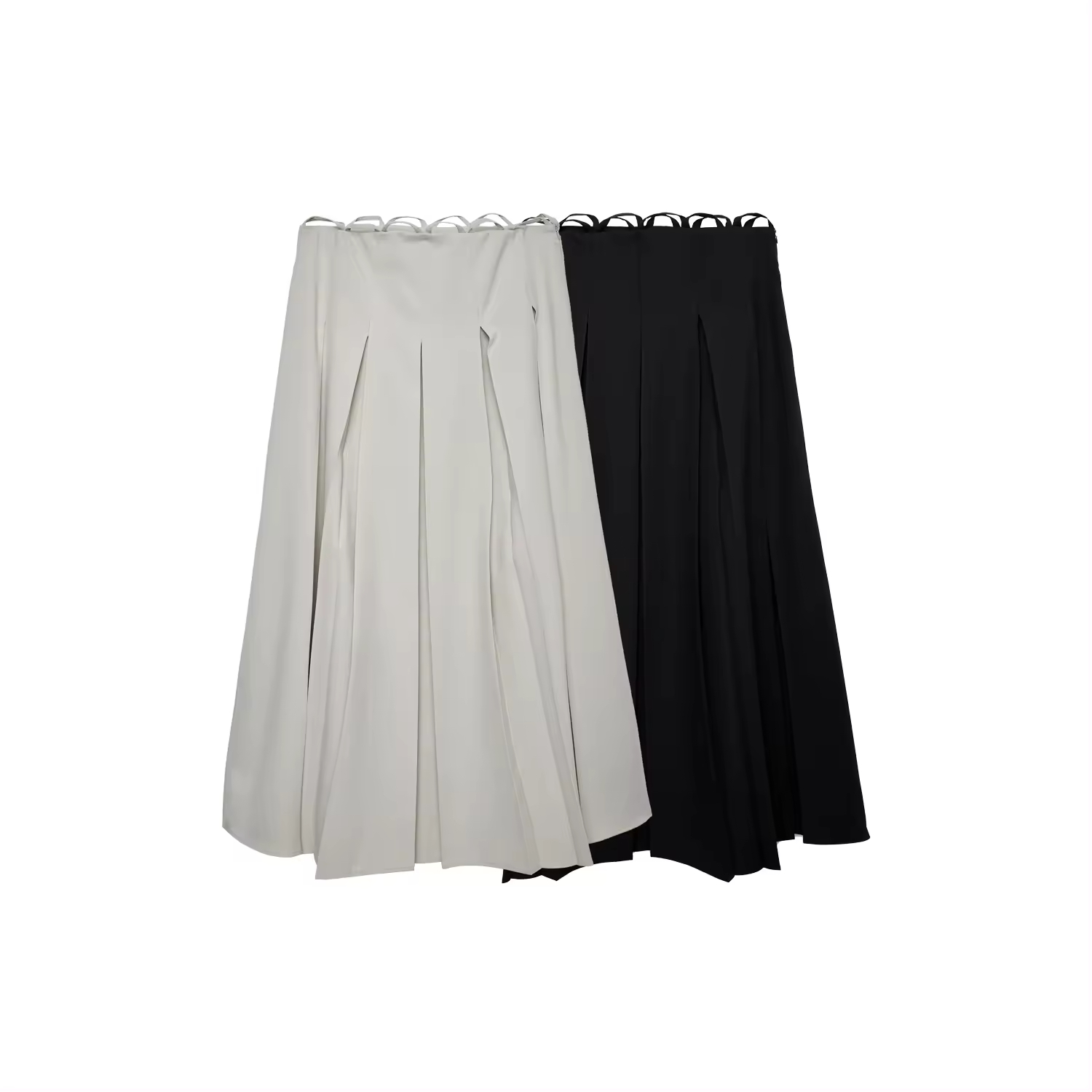 Summer Half Skirt A-line Skirt High Waist Suit with Design Fashion Aristocratic Temperament Long Skirt for Women