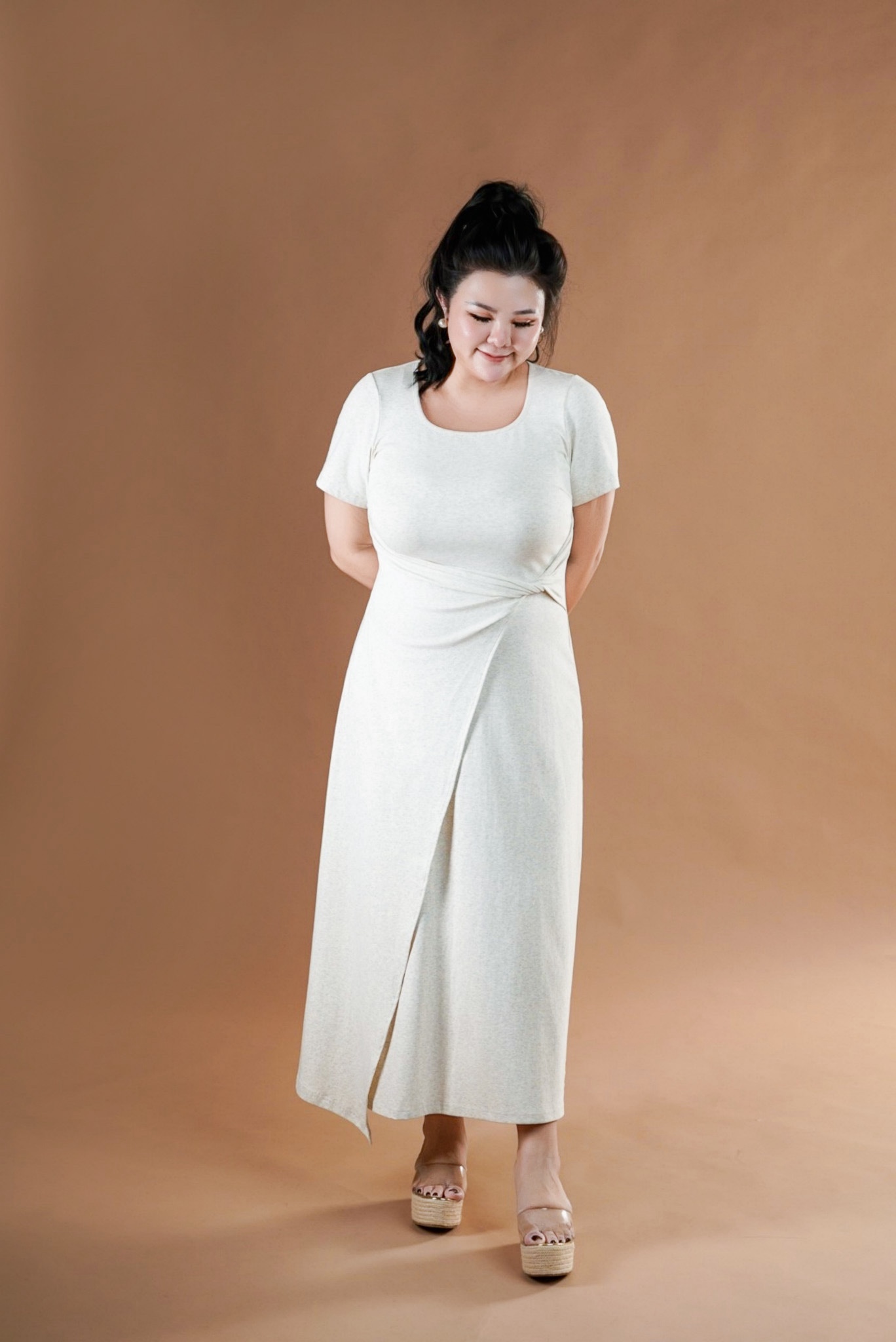 [PO][ETA 3 - 4 WEEKS] LEONETTE T SHIRT MIDI IN GREY