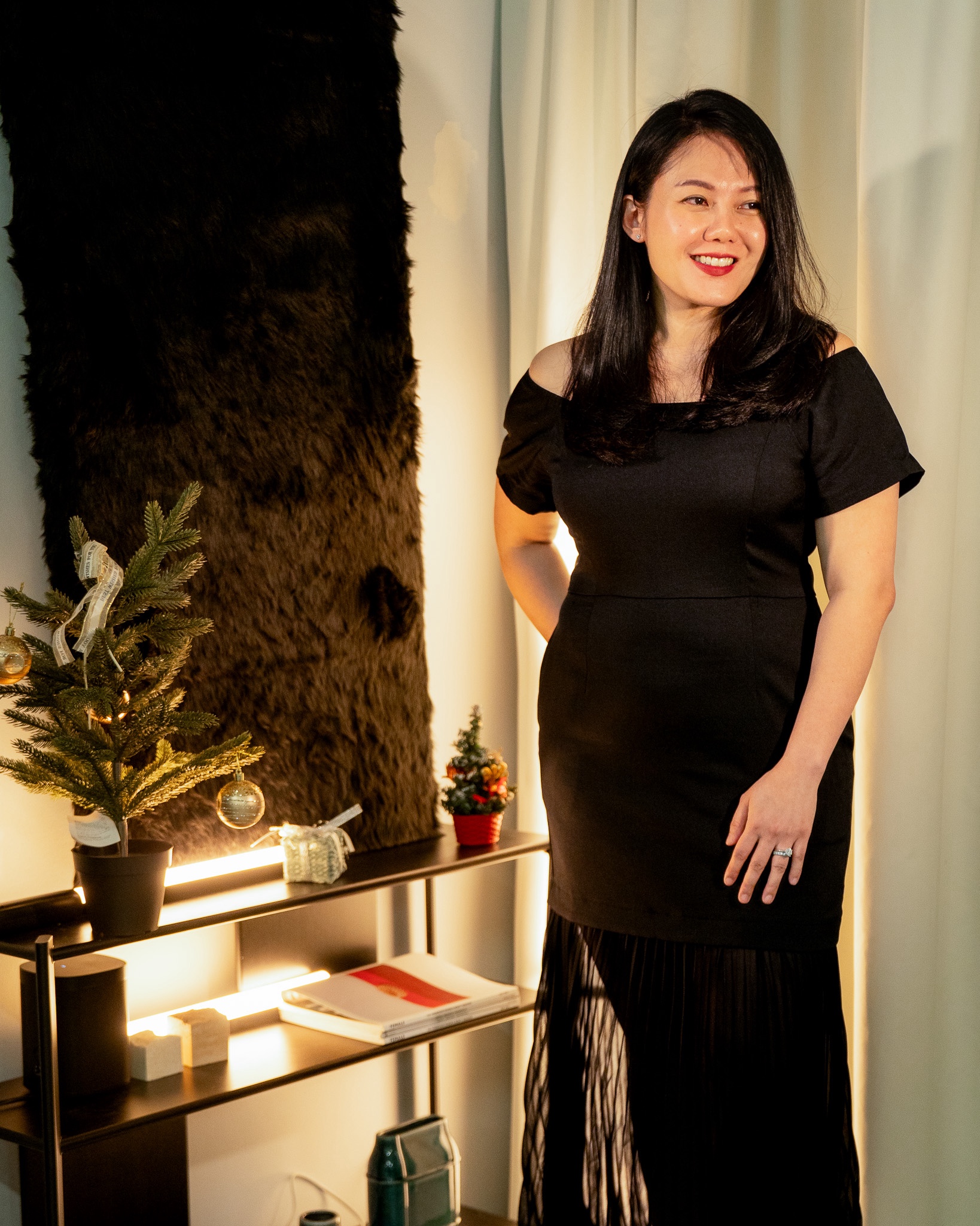 COLETTE PLEATED DRESS