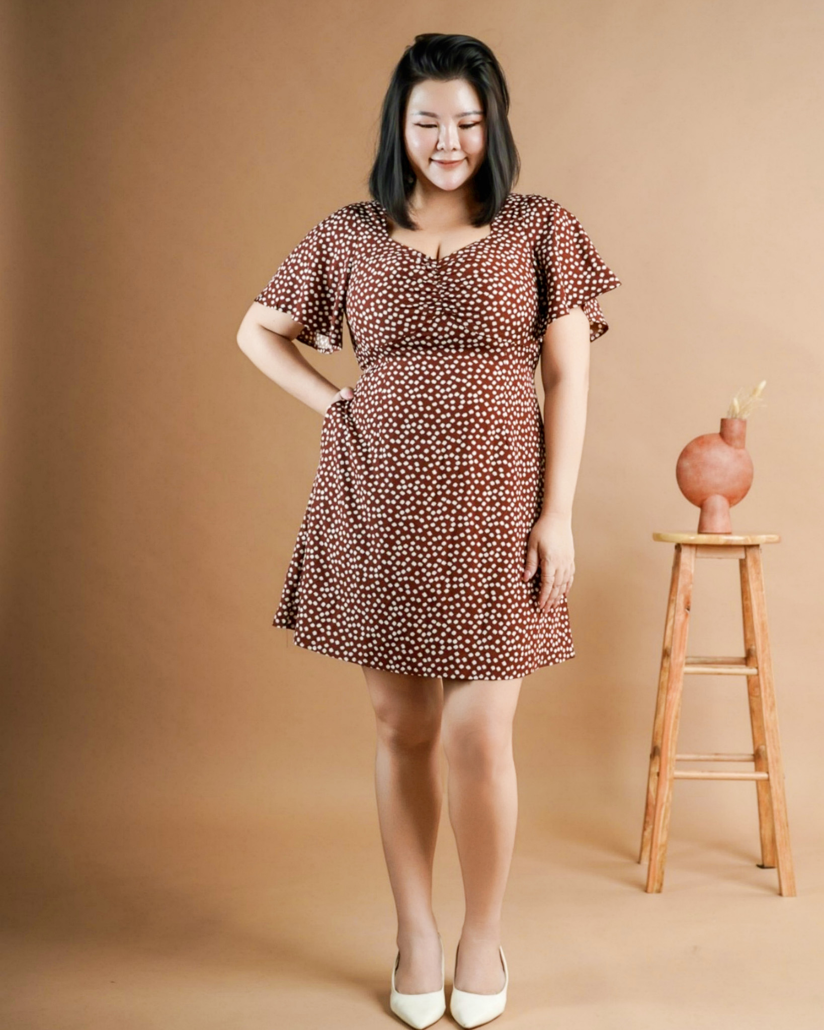 PALLIS DOTTED DRESS