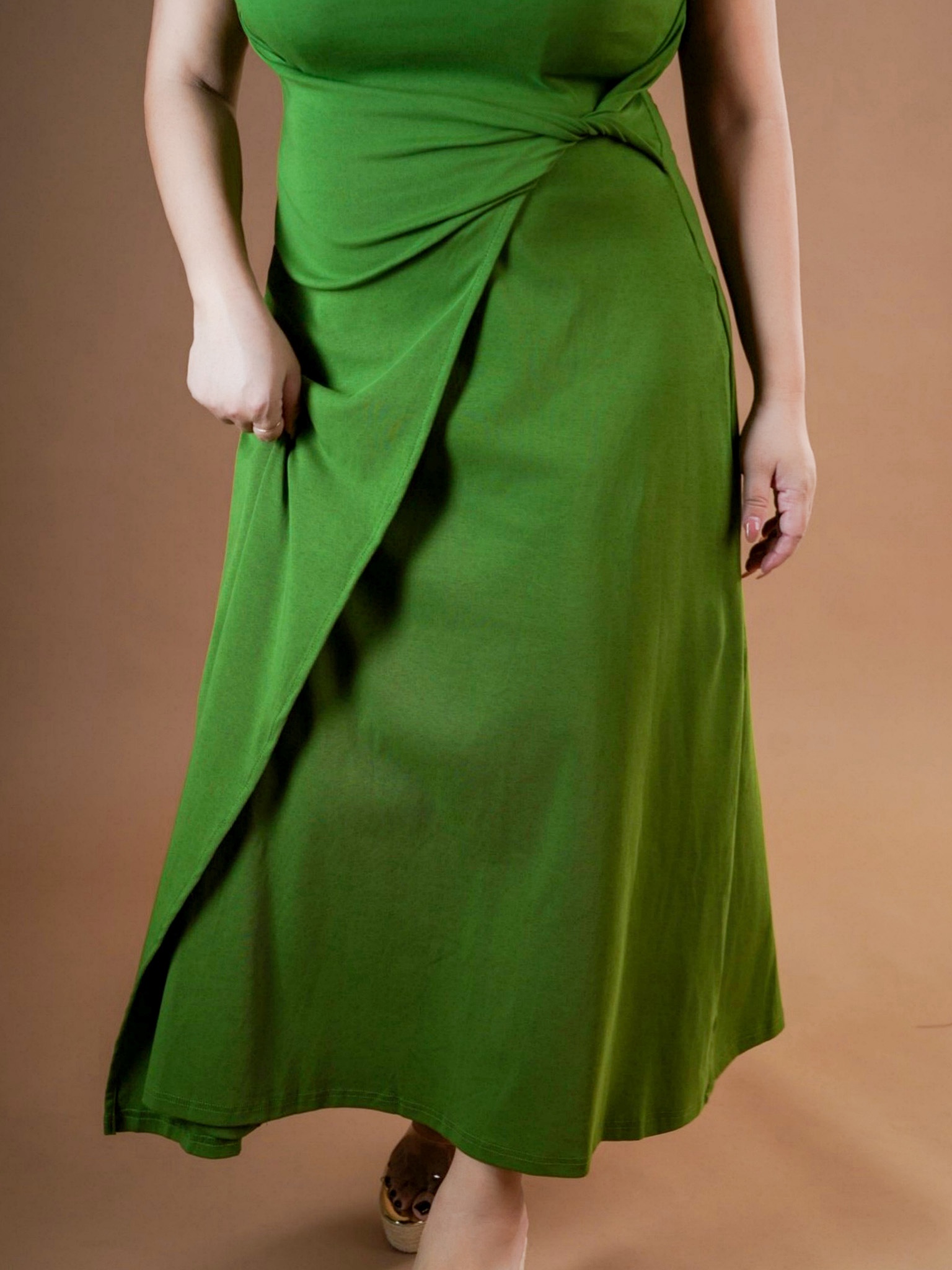 LEONETTE T SHIRT MIDI IN FRESH GREEN