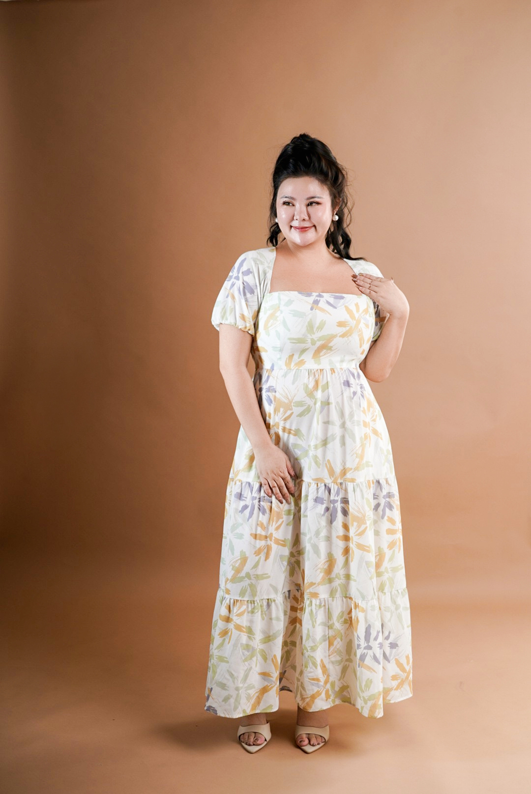 PENNY FLORAL MIDI IN EXTRACT FLORAL