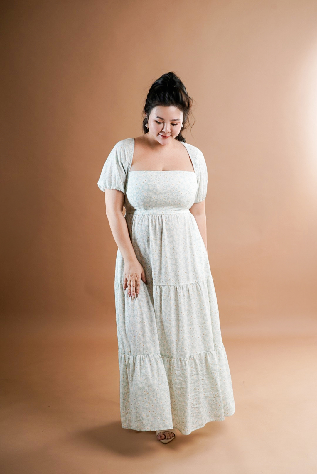 PENNY FLORAL MIDI IN DAISY
