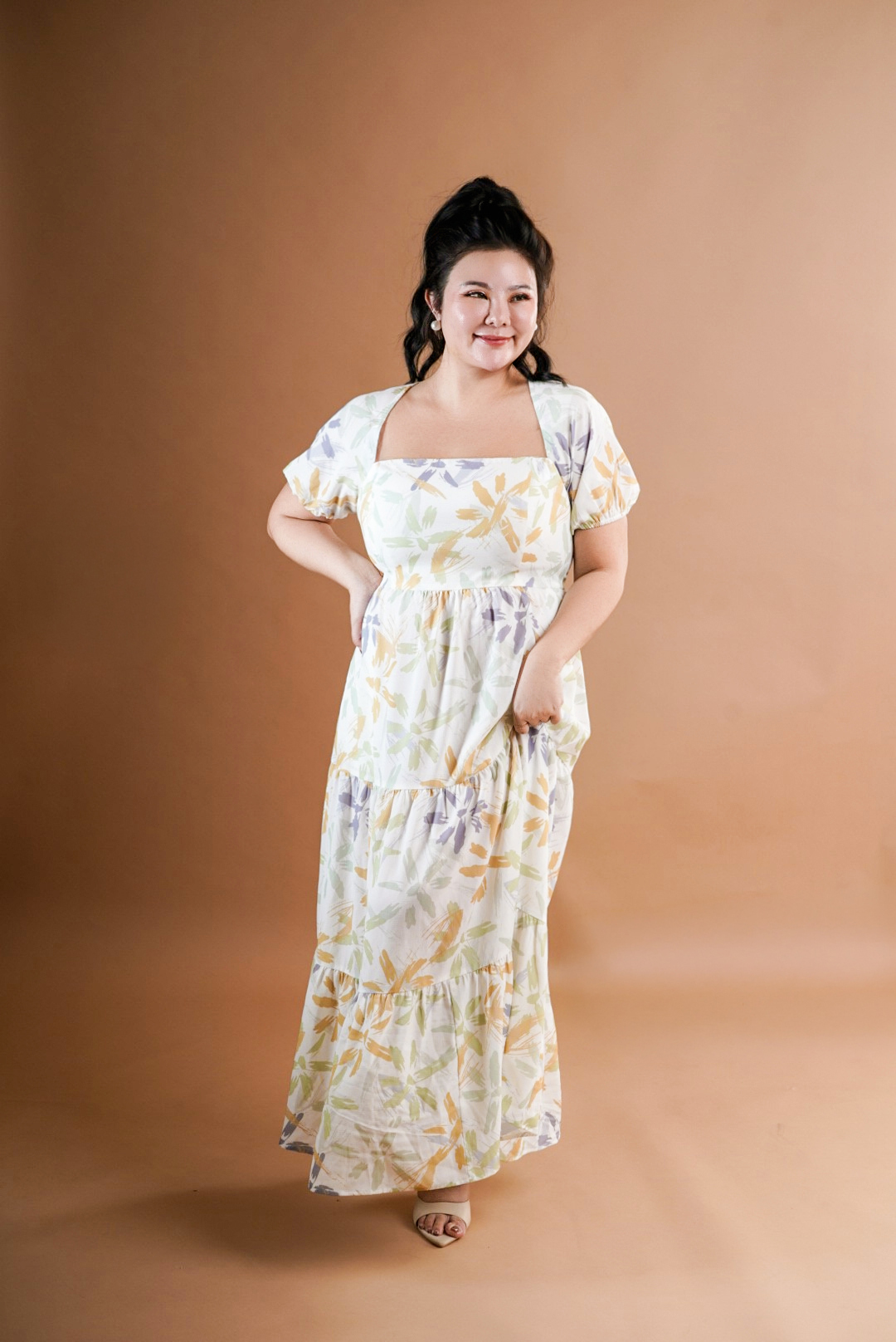 PENNY FLORAL MIDI IN EXTRACT FLORAL