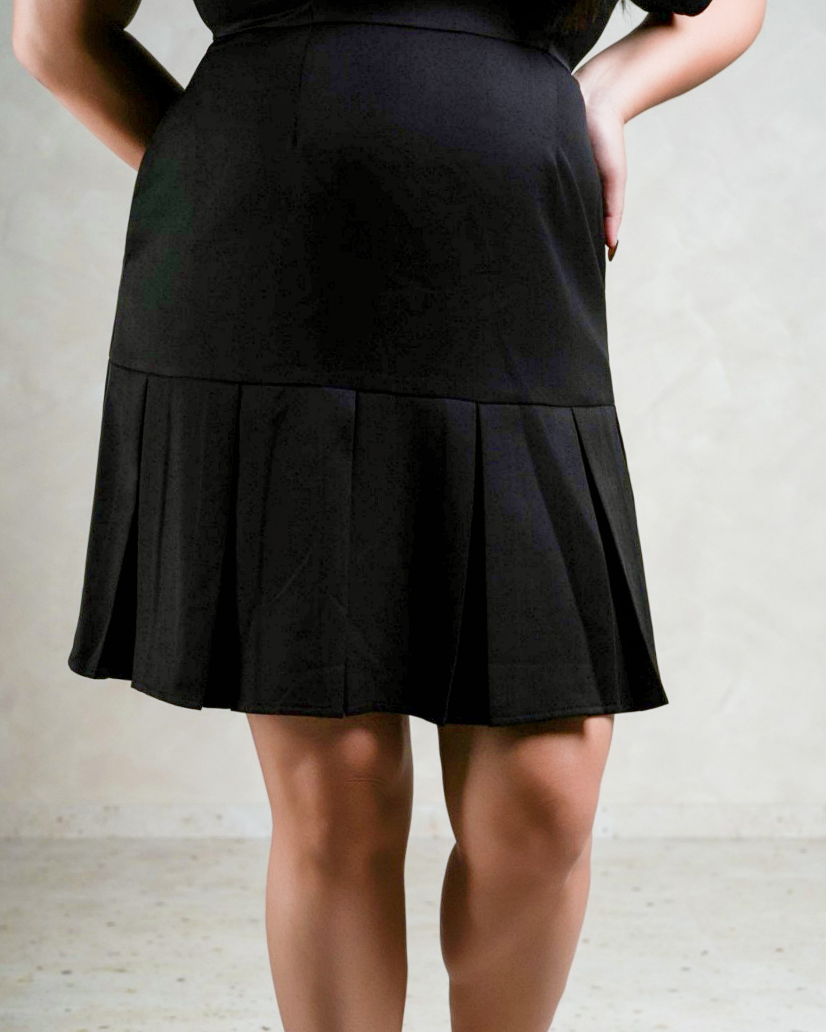 BONNIE PLATED DRESS