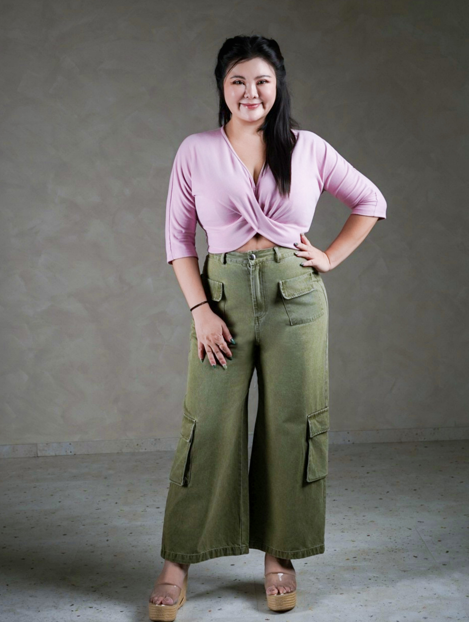 DARLY TWISTED TOP IN PINK