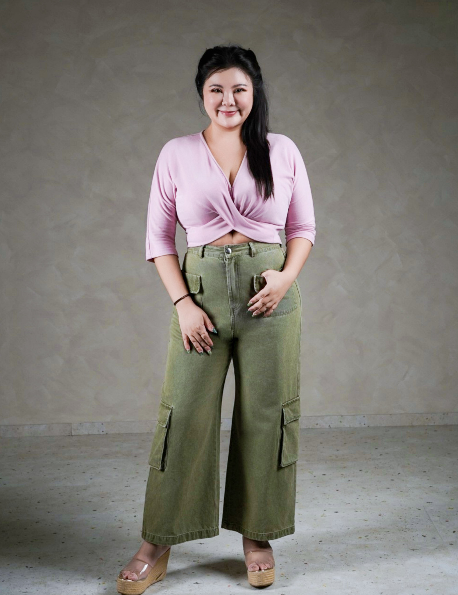 DARLY TWISTED TOP IN PINK