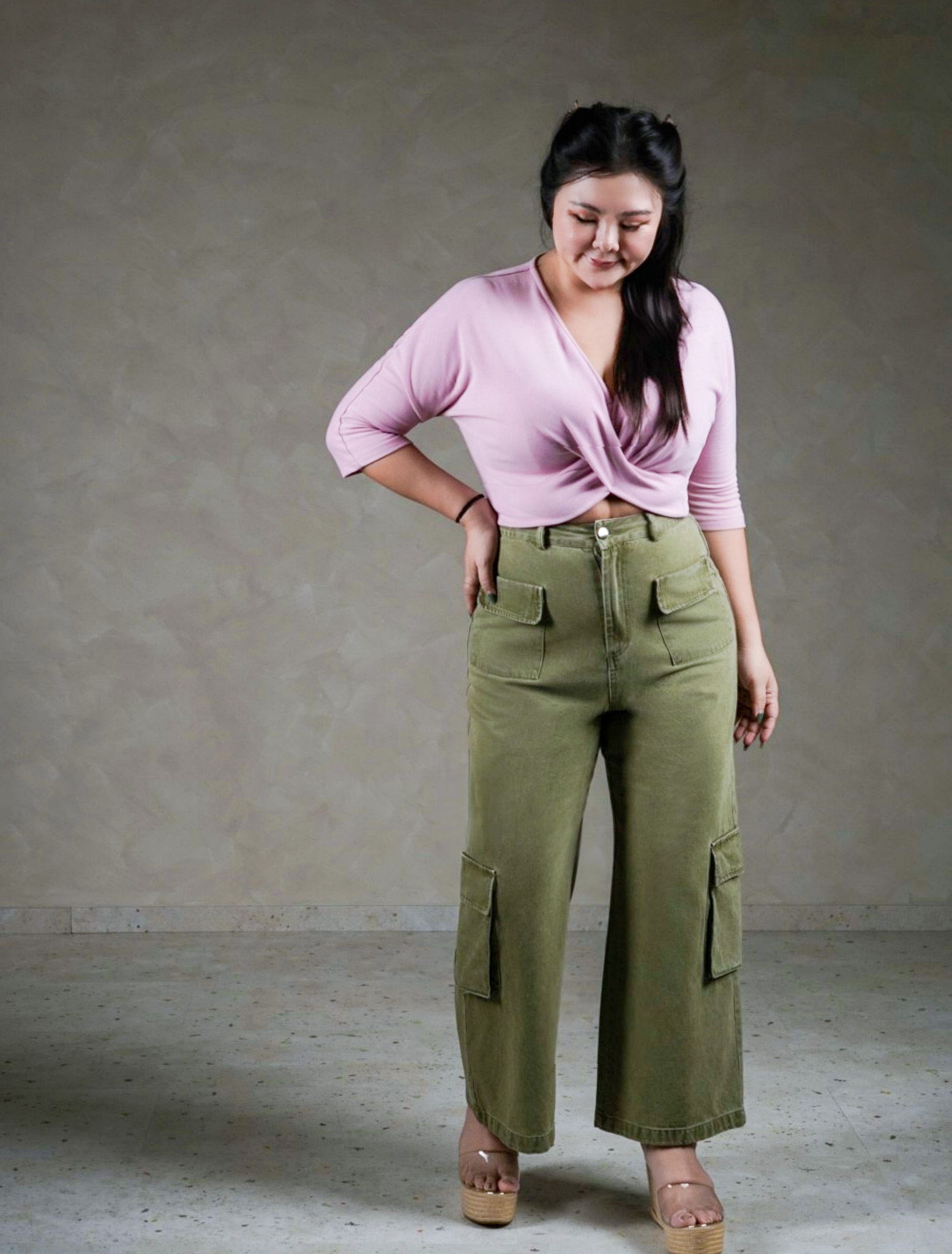 DARLY TWISTED TOP IN PINK