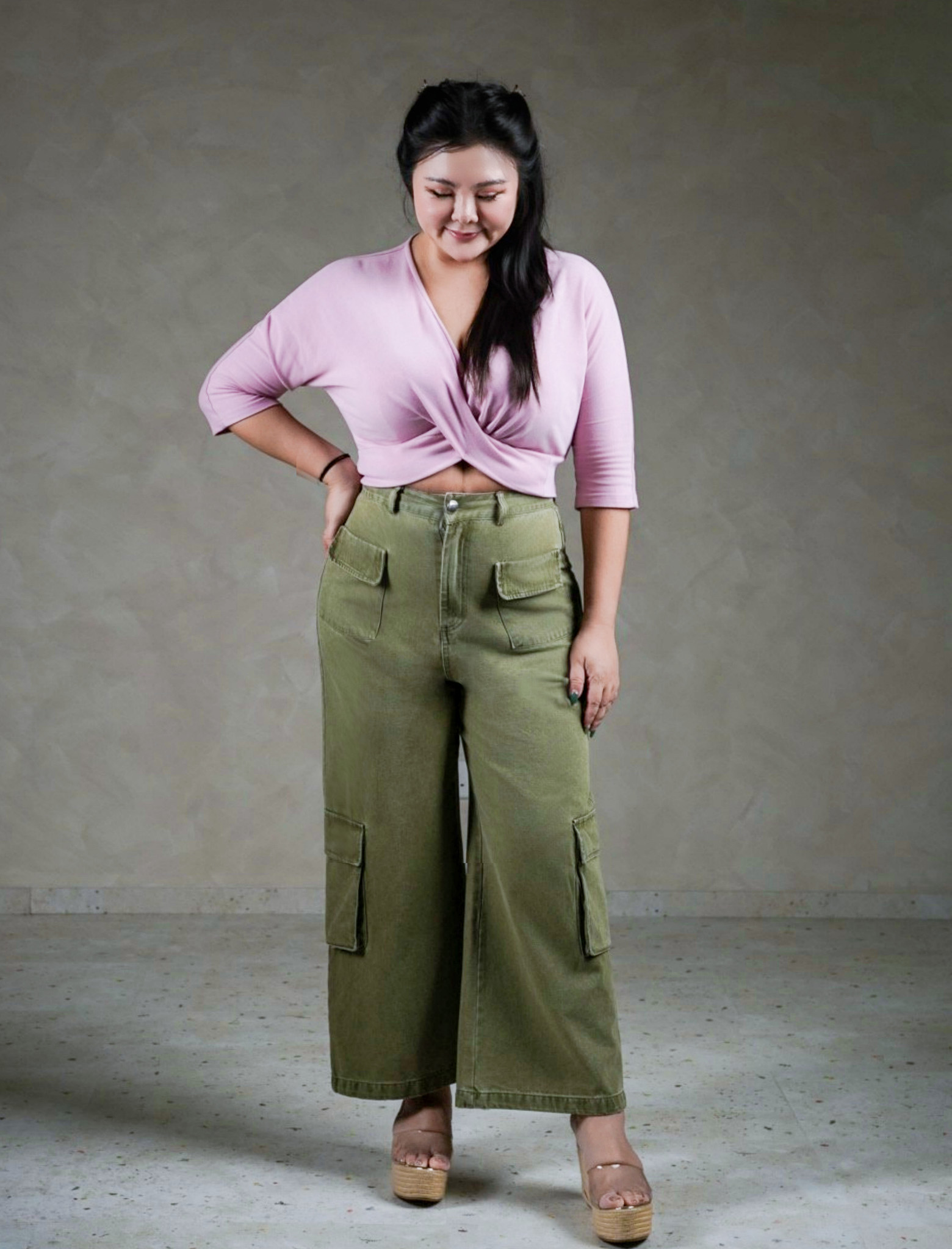 DARLY TWISTED TOP IN PINK