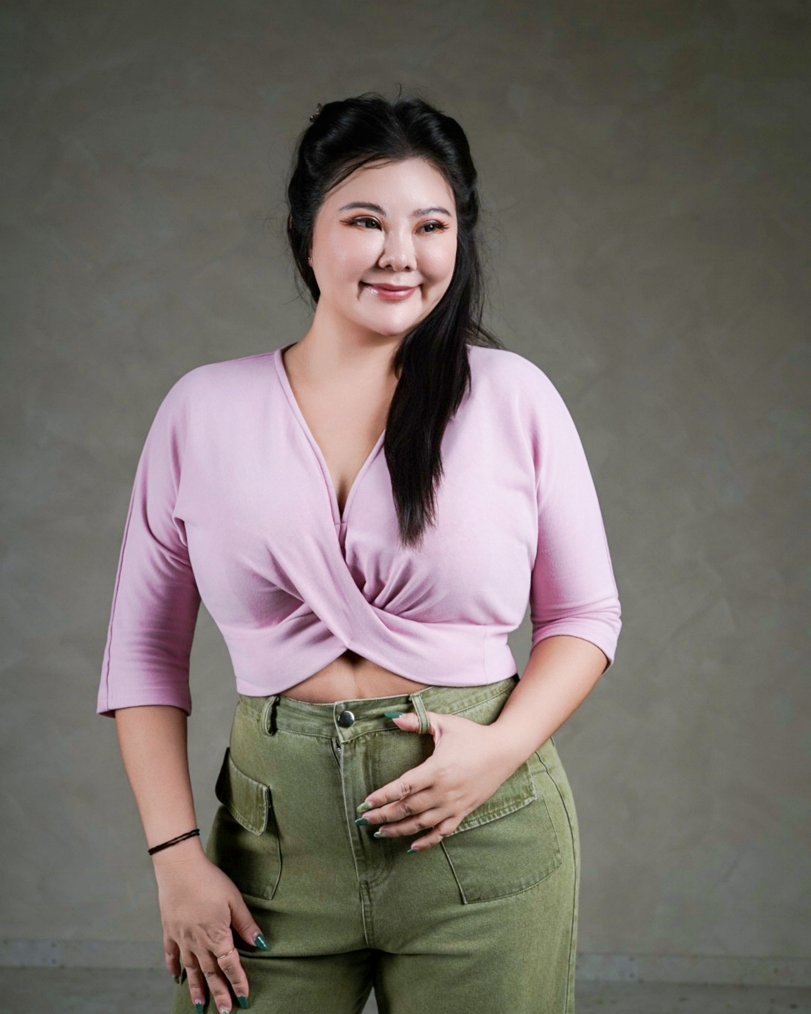DARLY TWISTED TOP IN PINK