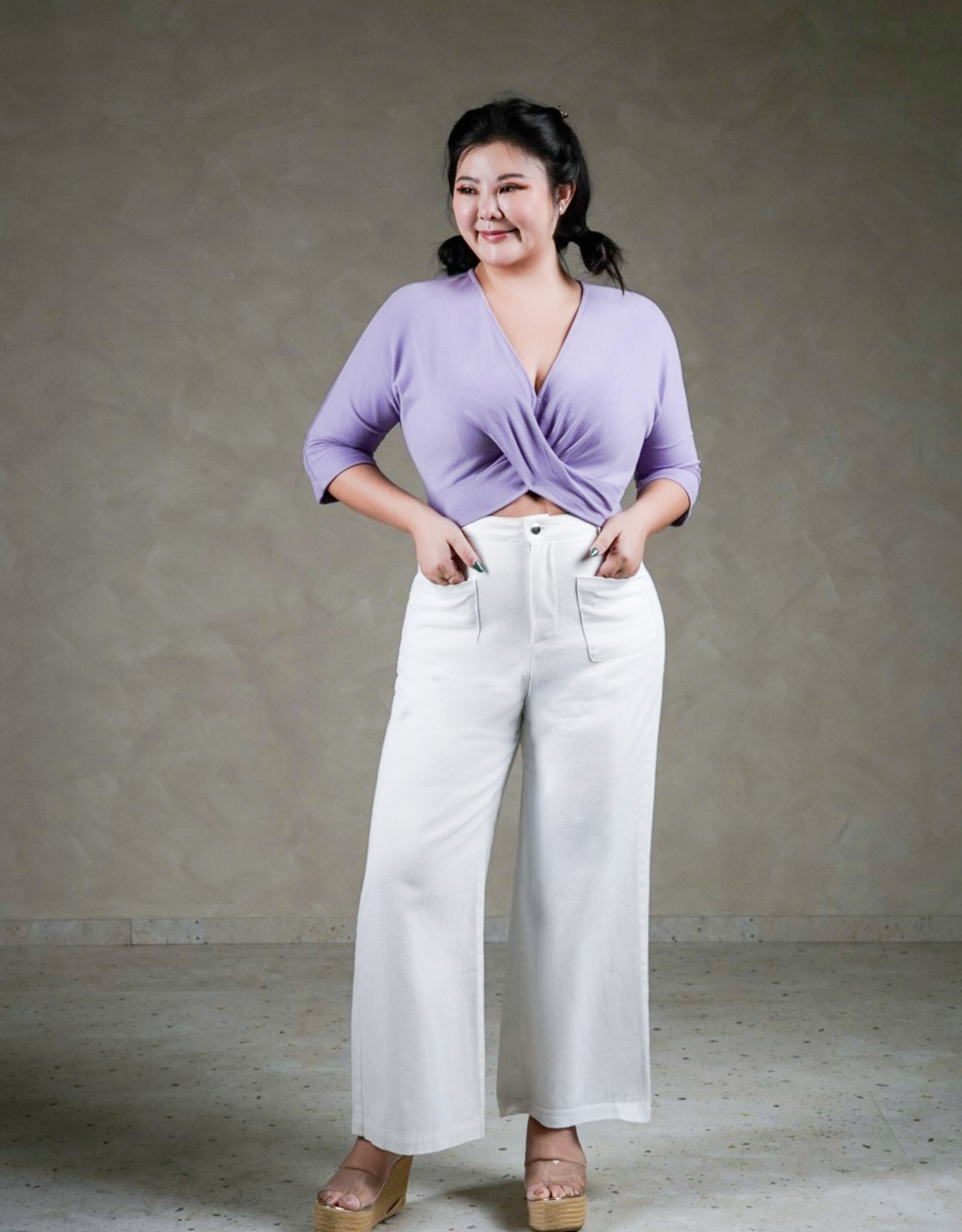 DARLY TWISTED TOP IN PURPLE
