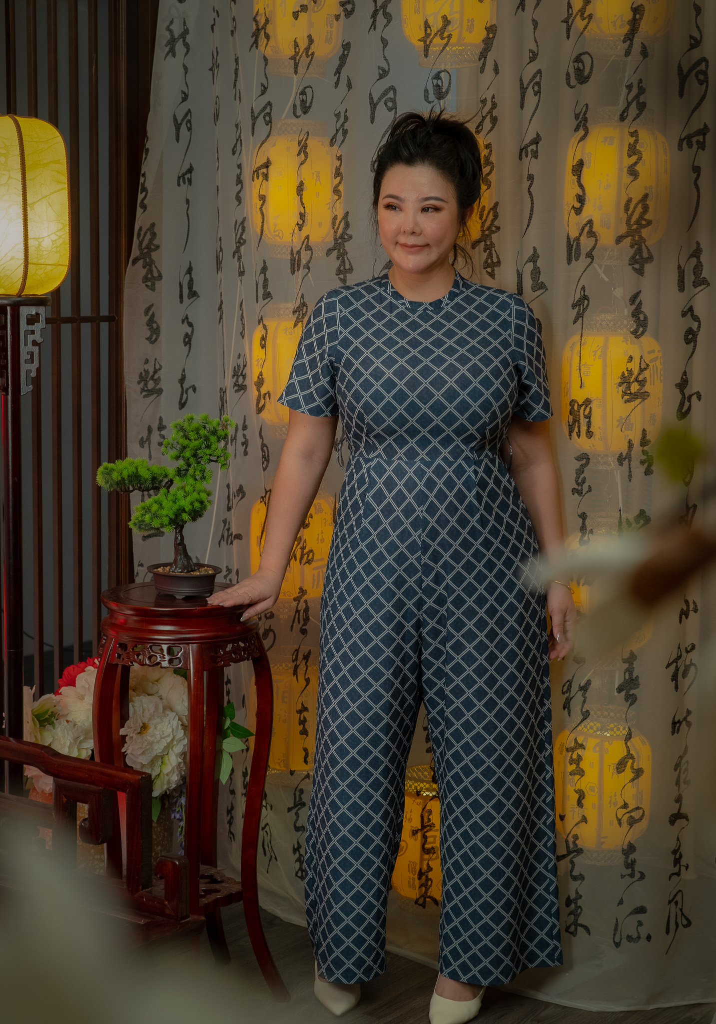 CHARLIE CHECKERED JUMPSUIT 