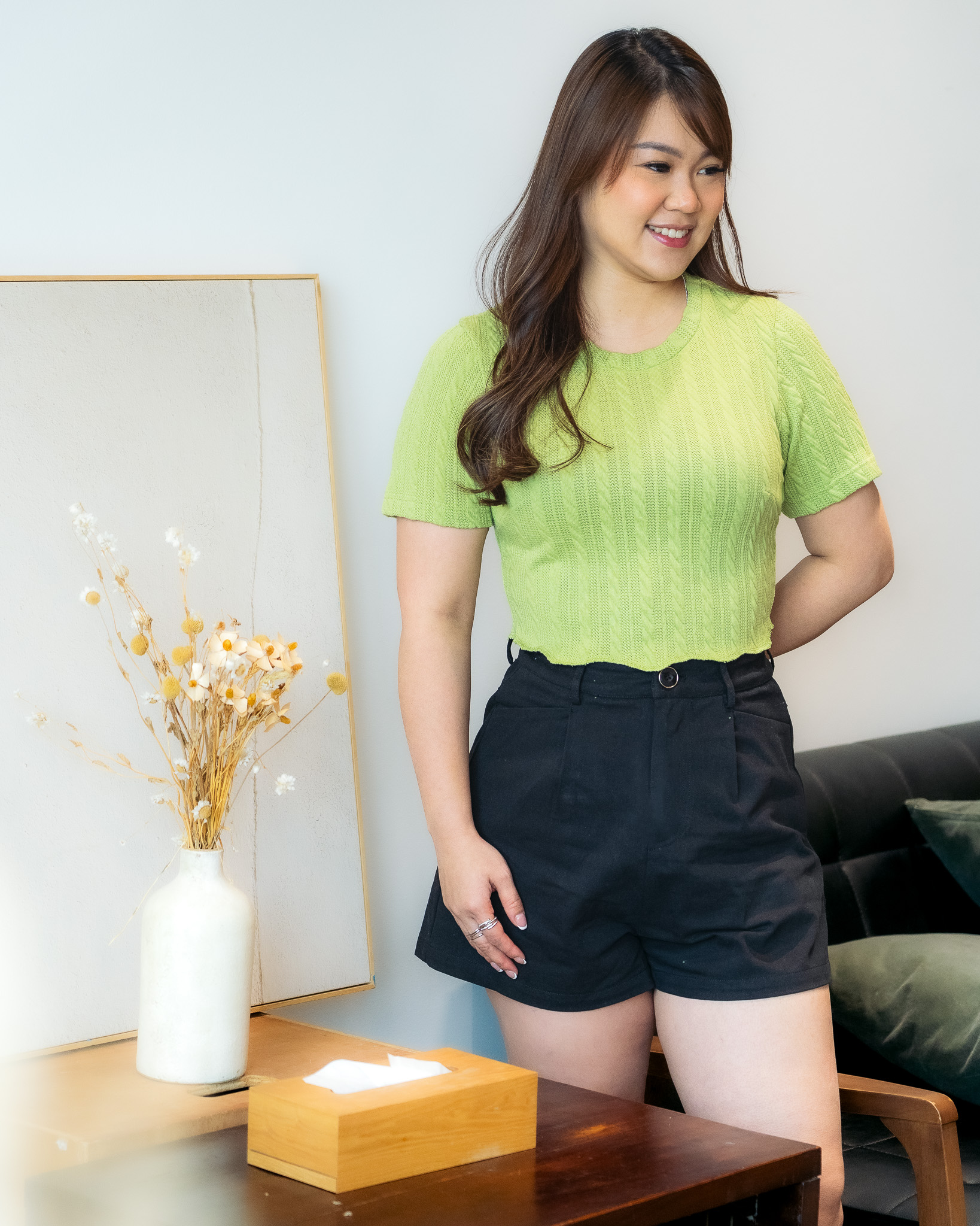 KAYNE KNITTED SCALLOP TOP