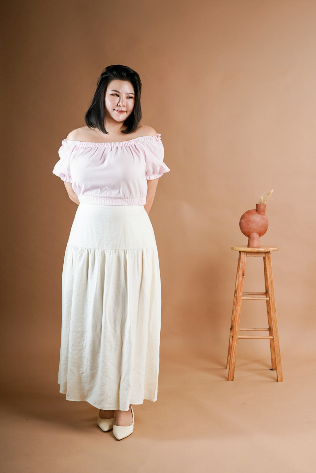 LORELLE SKIRT IN WHITE