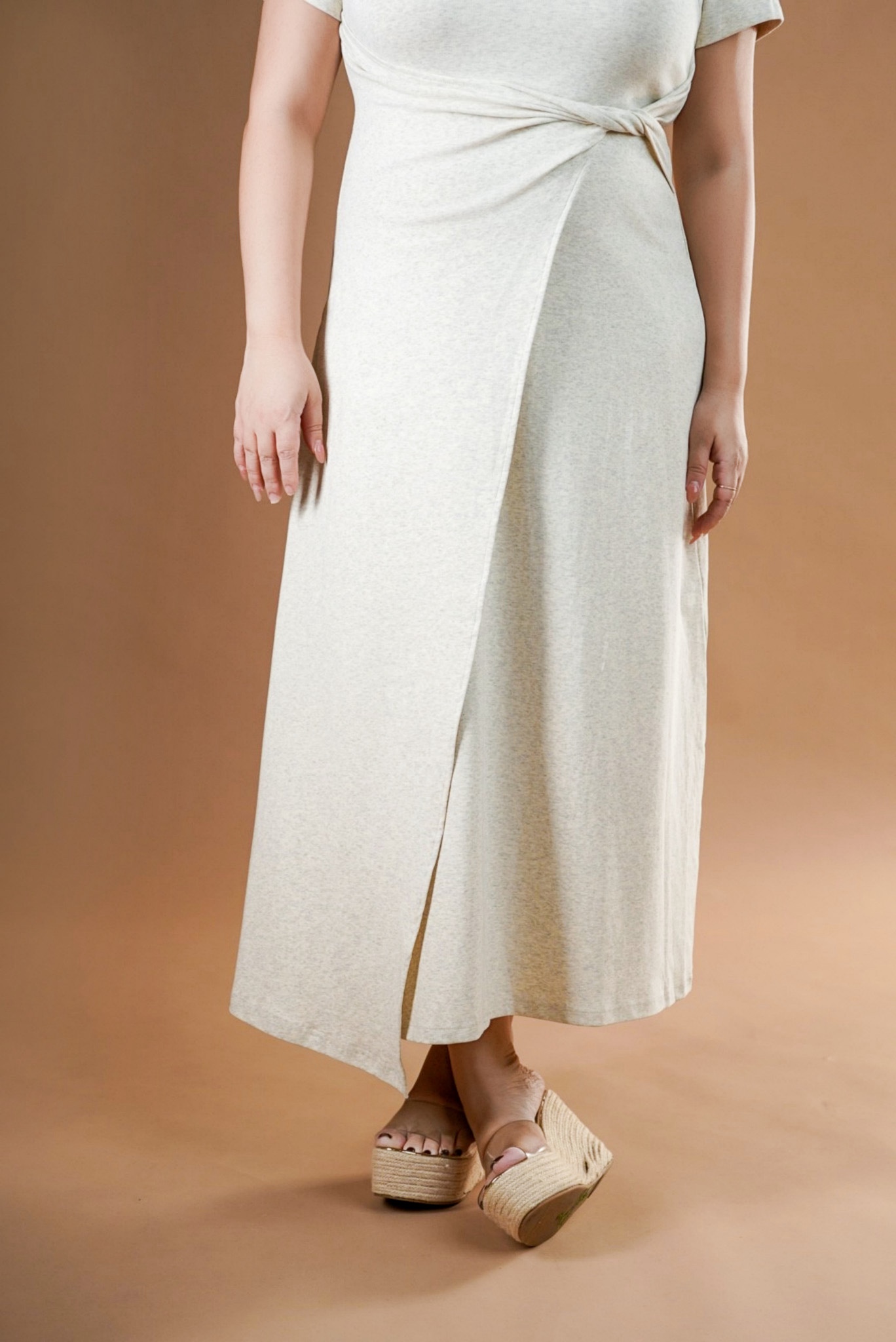 [PO][ETA 3 - 4 WEEKS] LEONETTE T SHIRT MIDI IN GREY