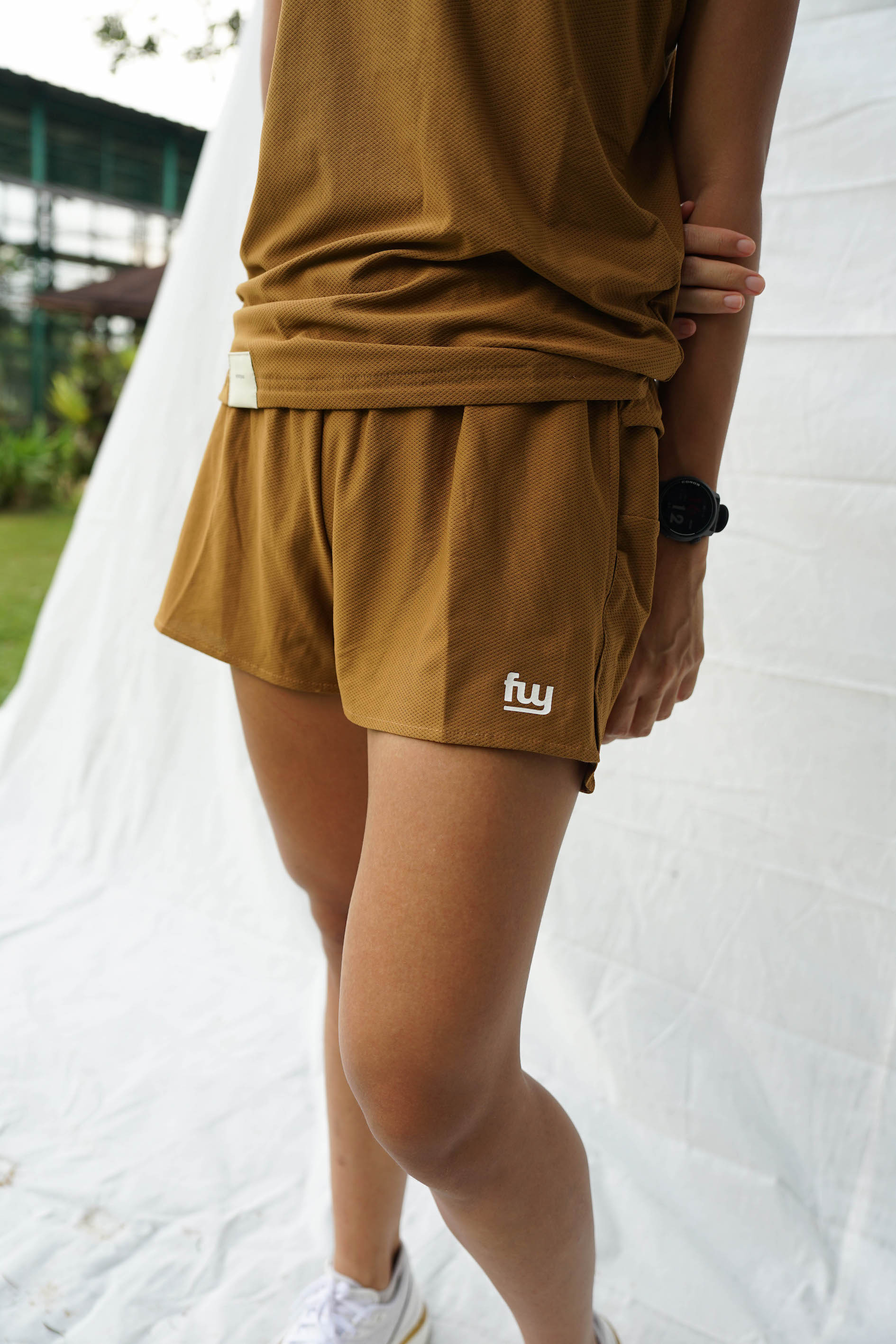 Women's Shorts in Caramel Brown