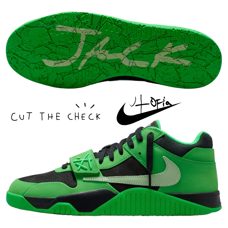 トラヴィススコット × ナイキ ジョーダン ジャンプマンジャック CJ1 T-Rexx "グリーンスパーク"