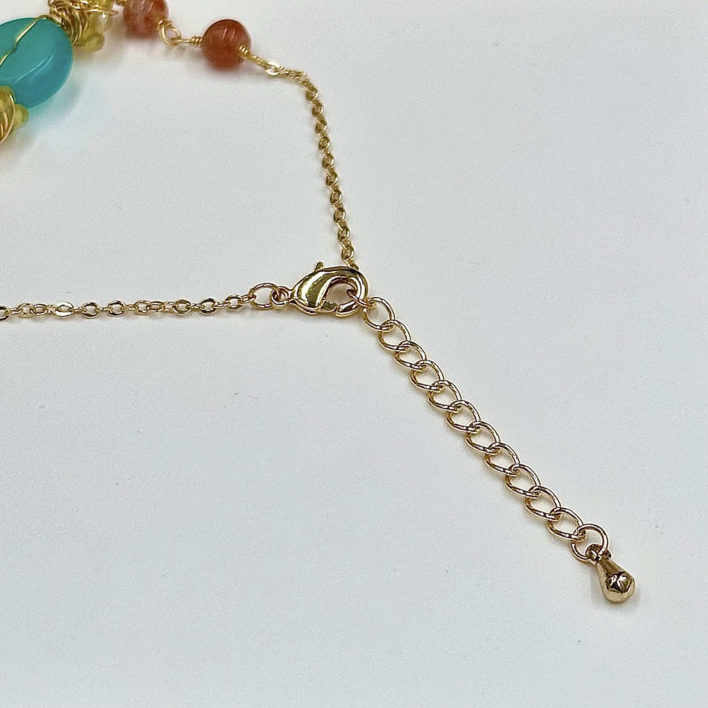 Amazonite Donut Push-Pull Bracelet