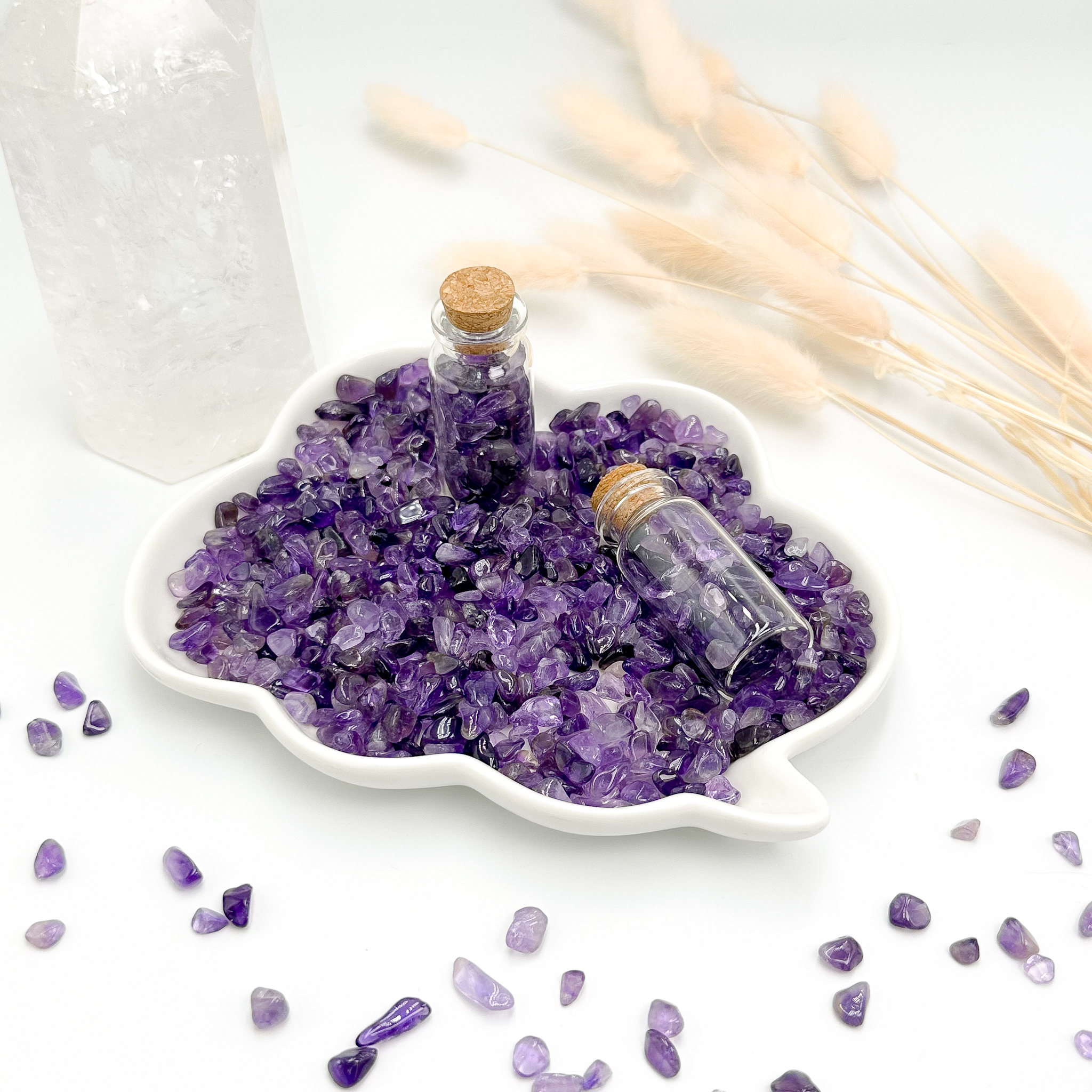 <<SG Seller>> CRZtales Assorted Crystal Chips Bottle Chips Crystal Stones Natural Crystal