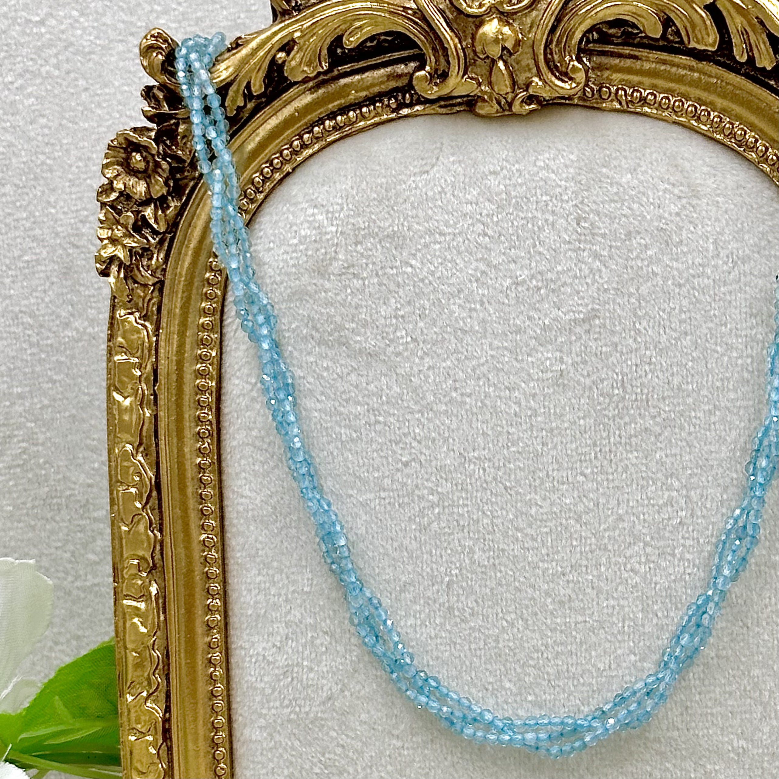 Aquamarine Beaded Necklace