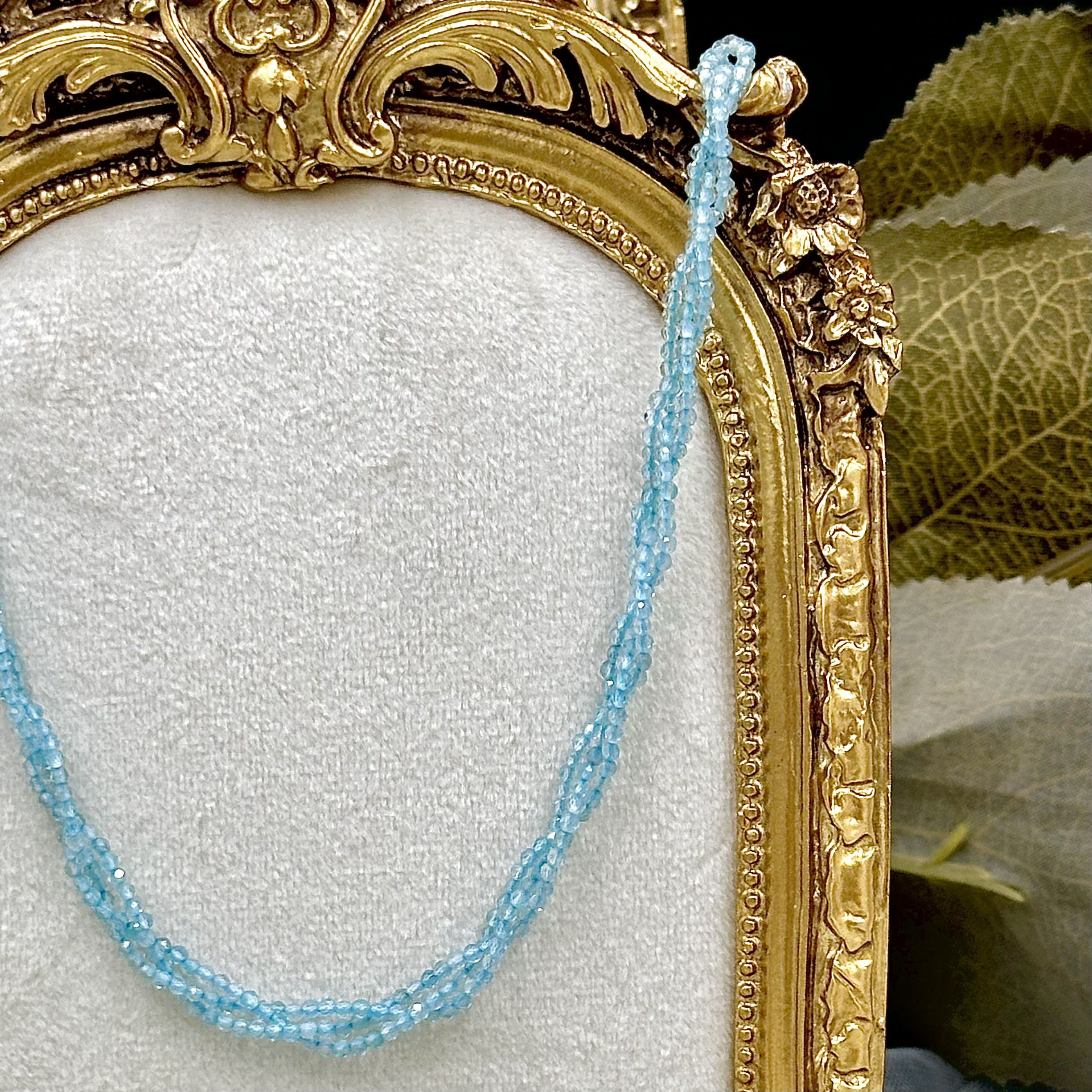 Aquamarine Beaded Necklace