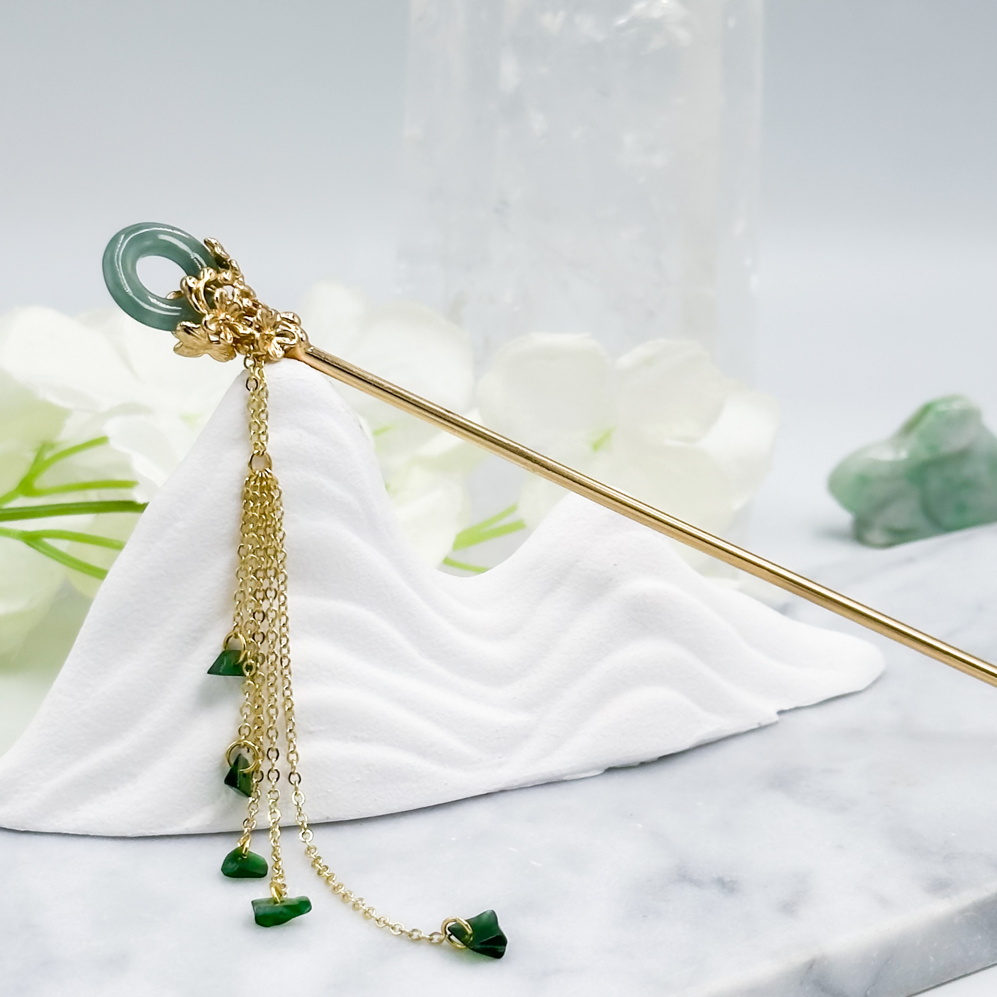 <<SG Seller>> CRZtales Assorted Jade Hair Stick Pins