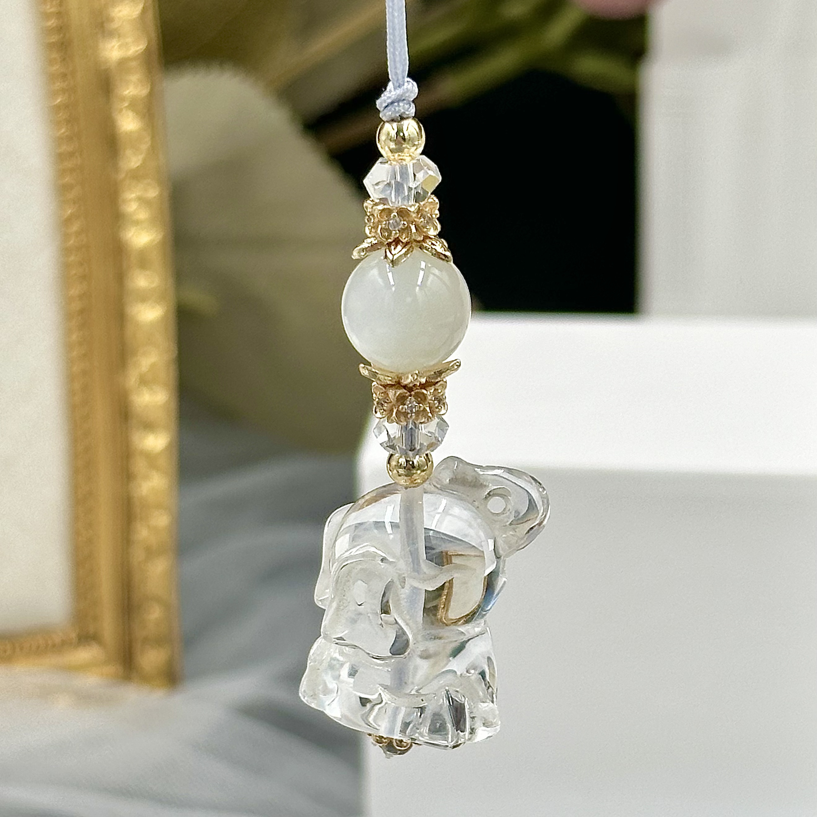 Clear Quartz Elephant HP Strap