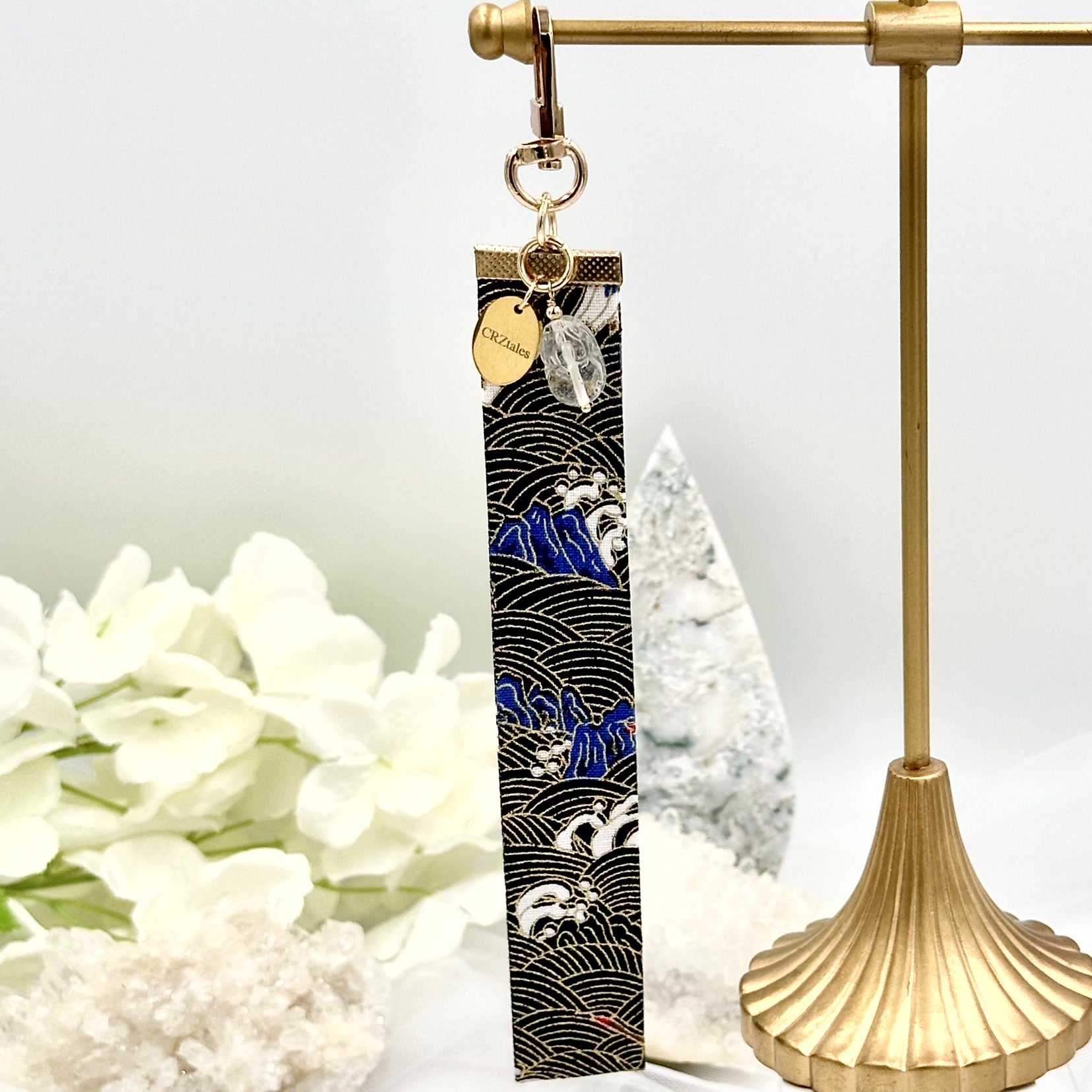 Clear Quartz Pixiu CRZFabWristlet