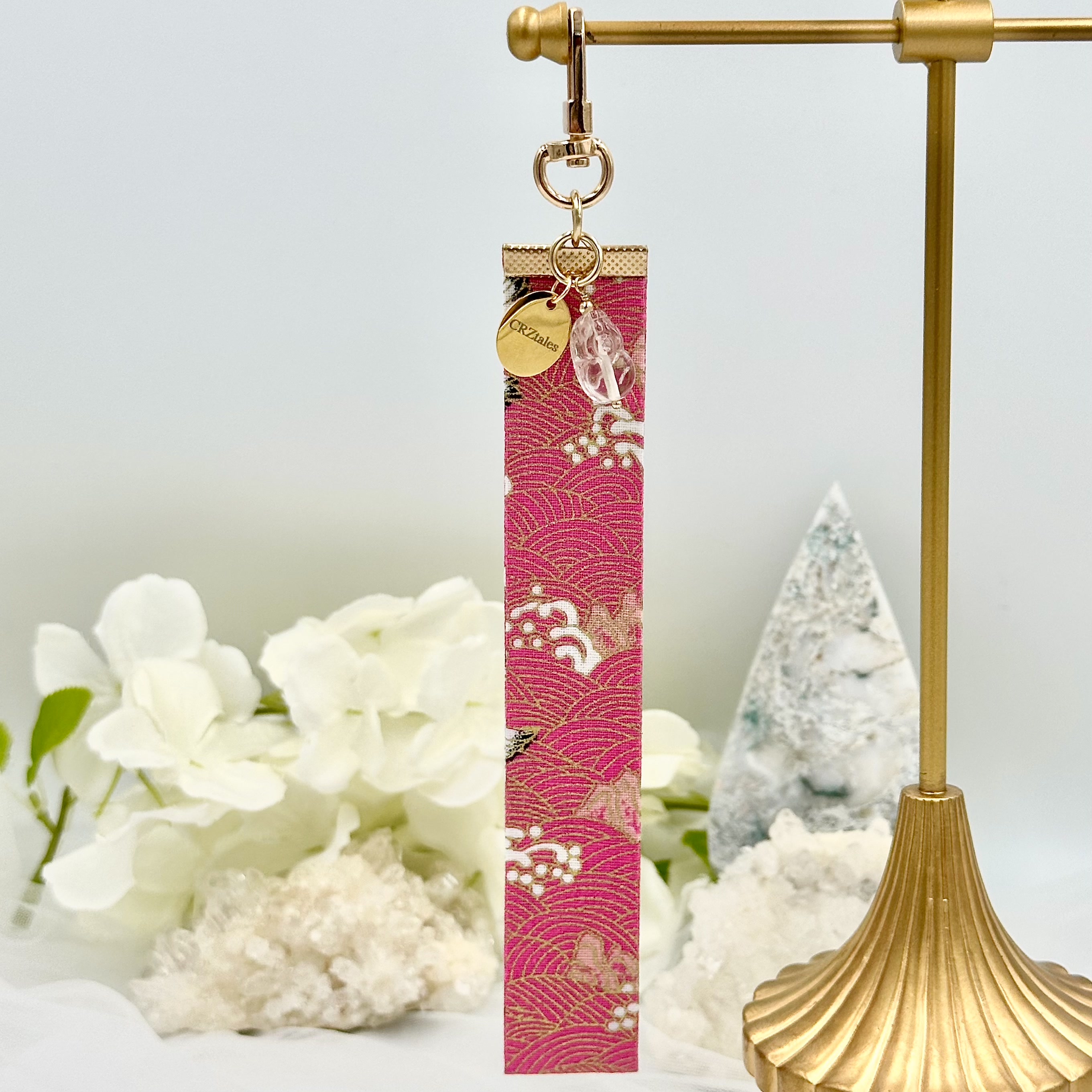 Clear Quartz Pixiu CRZFabWristlet