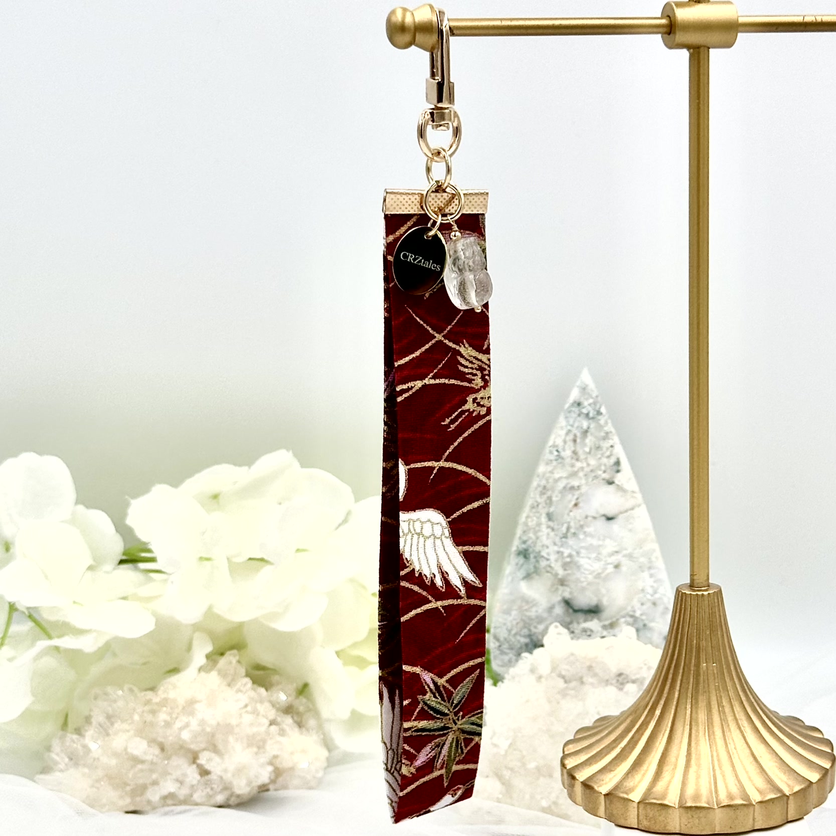 Clear Quartz Pixiu CRZFabWristlet