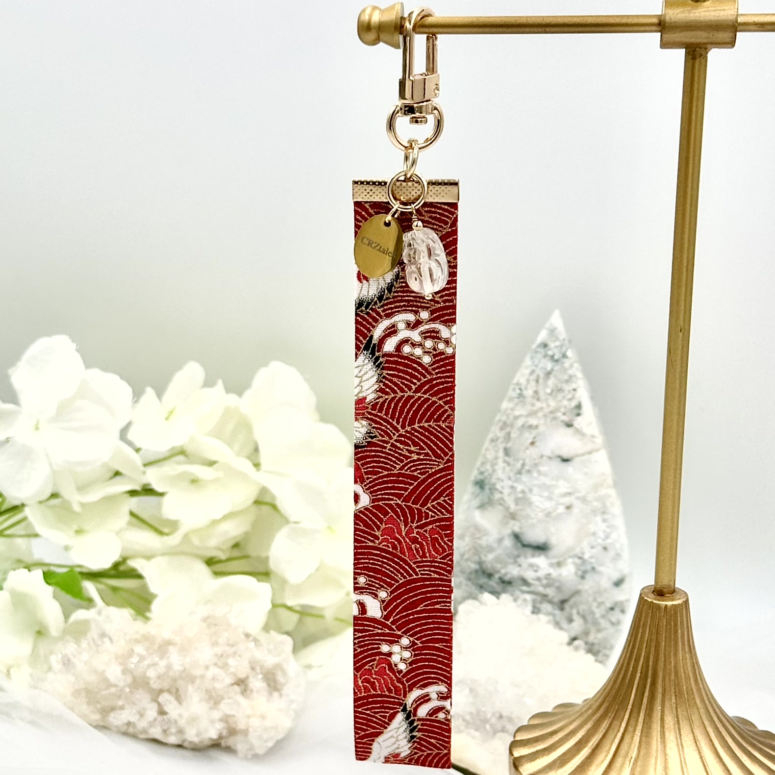 Clear Quartz Pixiu CRZFabWristlet