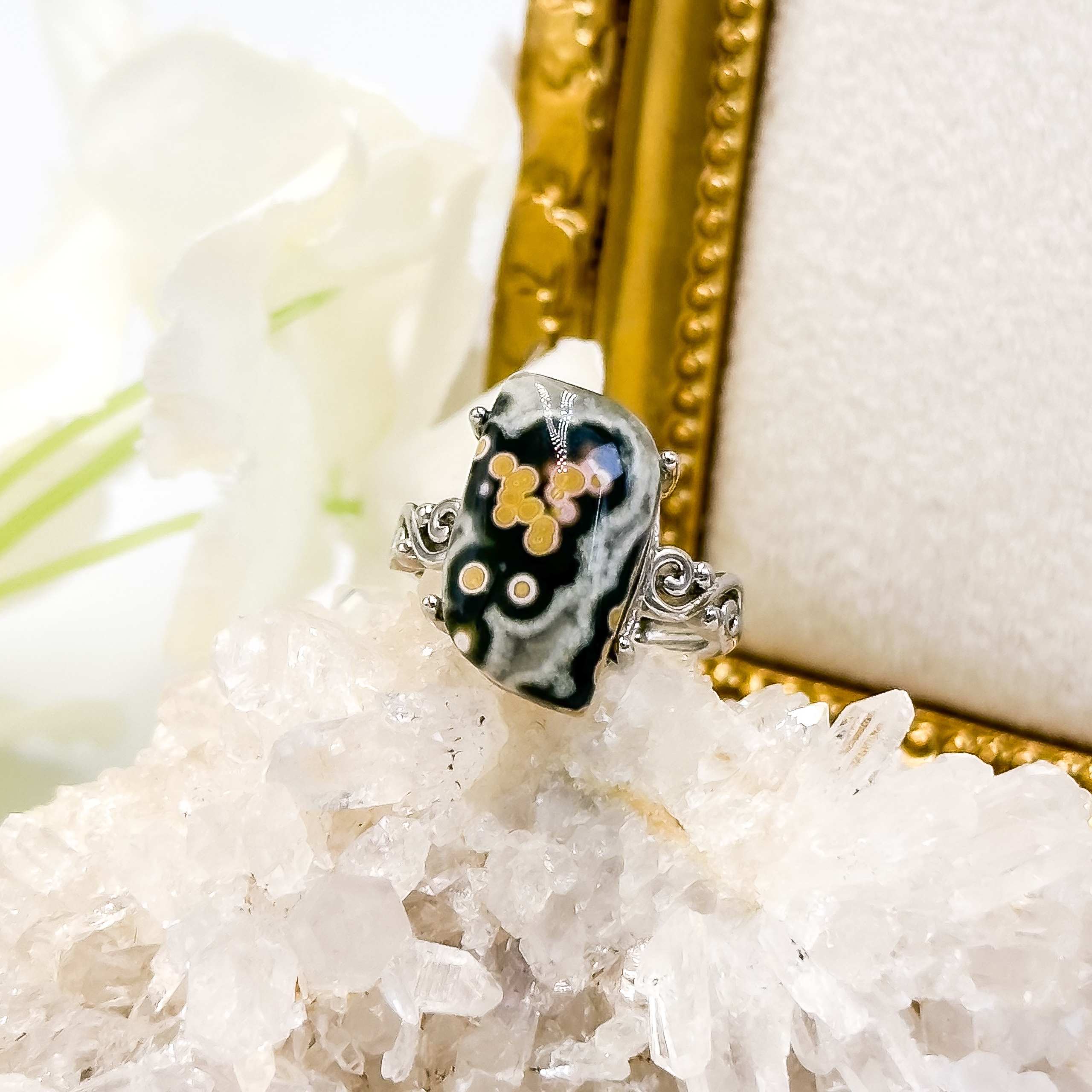 CRZtales Collectors Ocean Jasper Crystal Rings Part 5/5