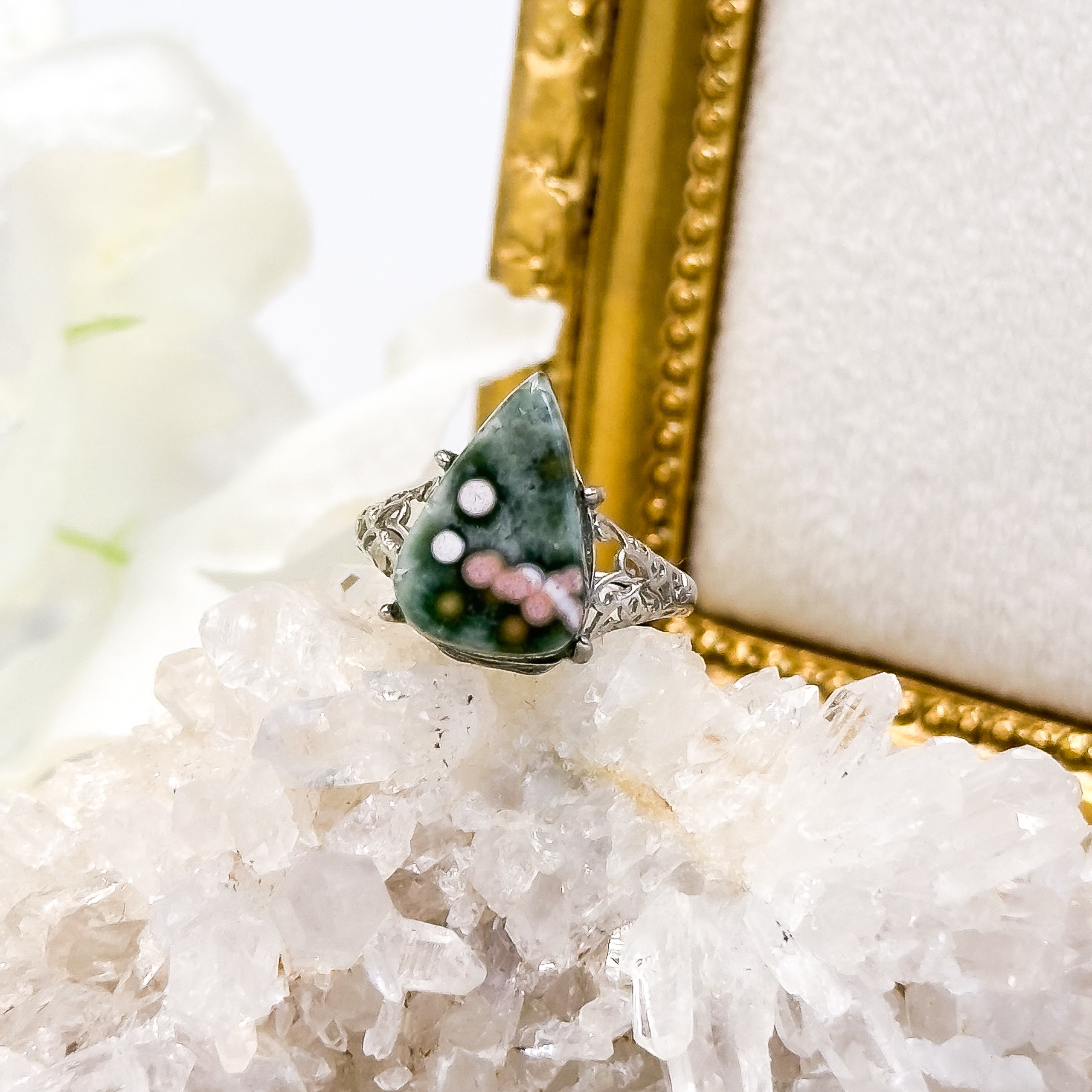 CRZtales Collectors Ocean Jasper Crystal Rings Part 2/5