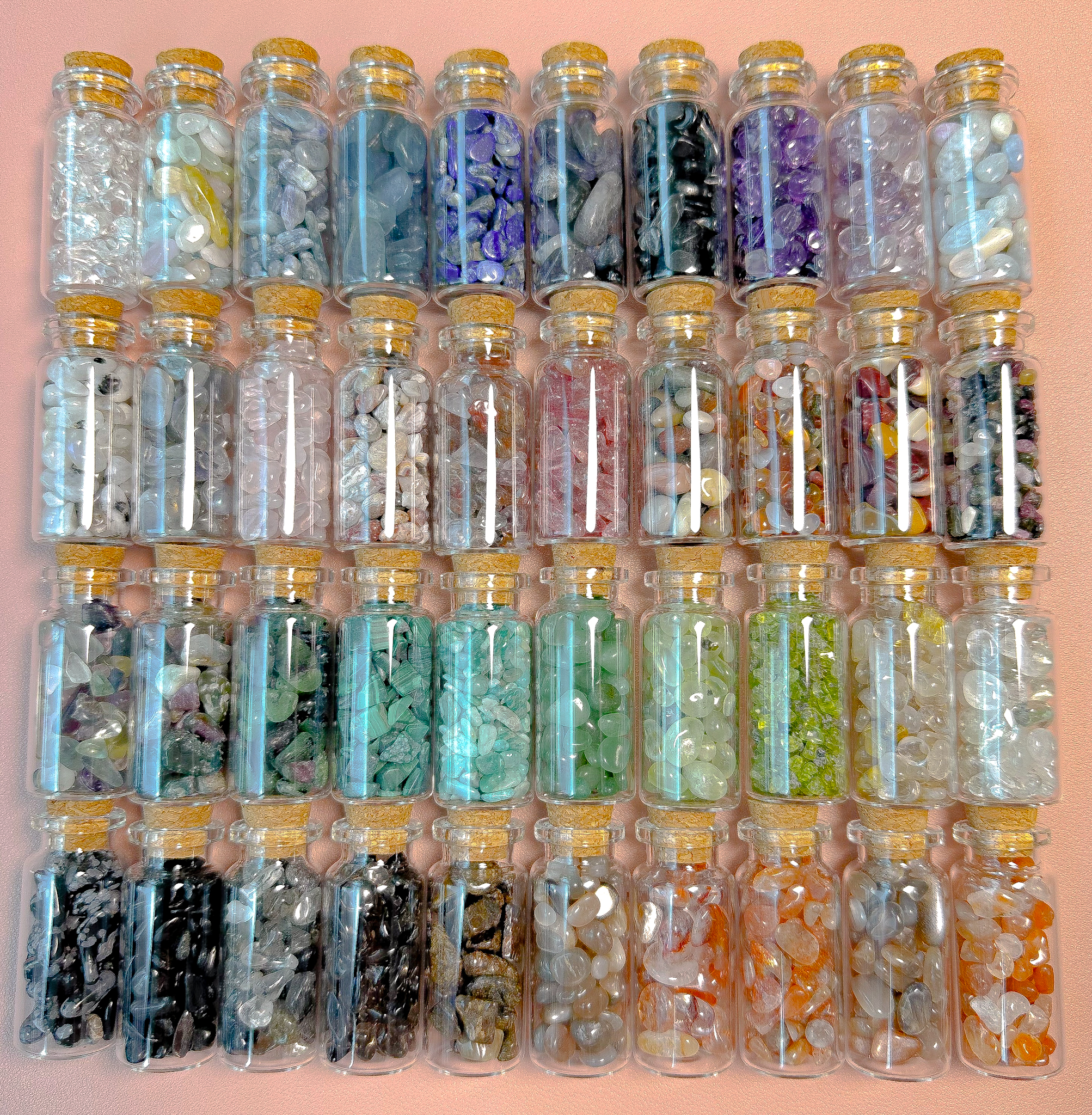 <<SG Seller>> CRZtales Assorted Crystal Chips Bottle Chips Crystal Stones Natural Crystal