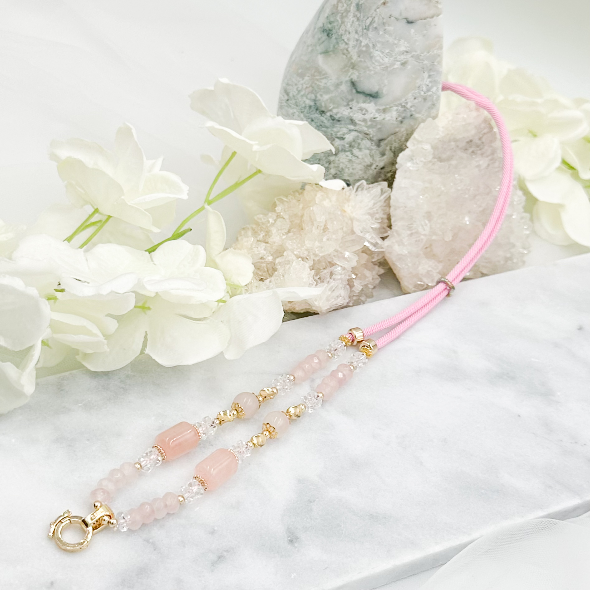Rose Qaurtz CRZnecklace